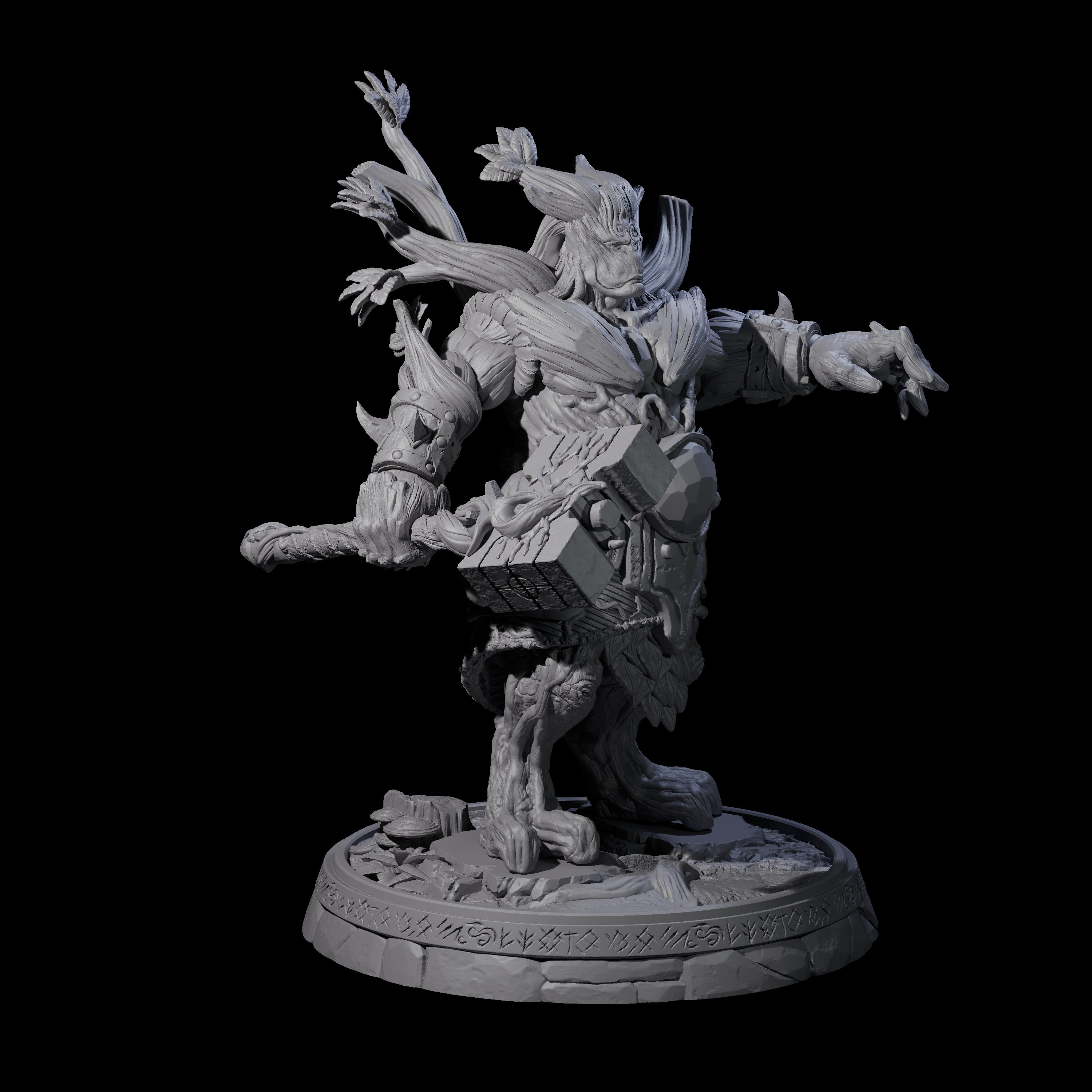 Hulking Treant Protector A Miniature for Dungeons and Dragons, Pathfinder or other TTRPGs