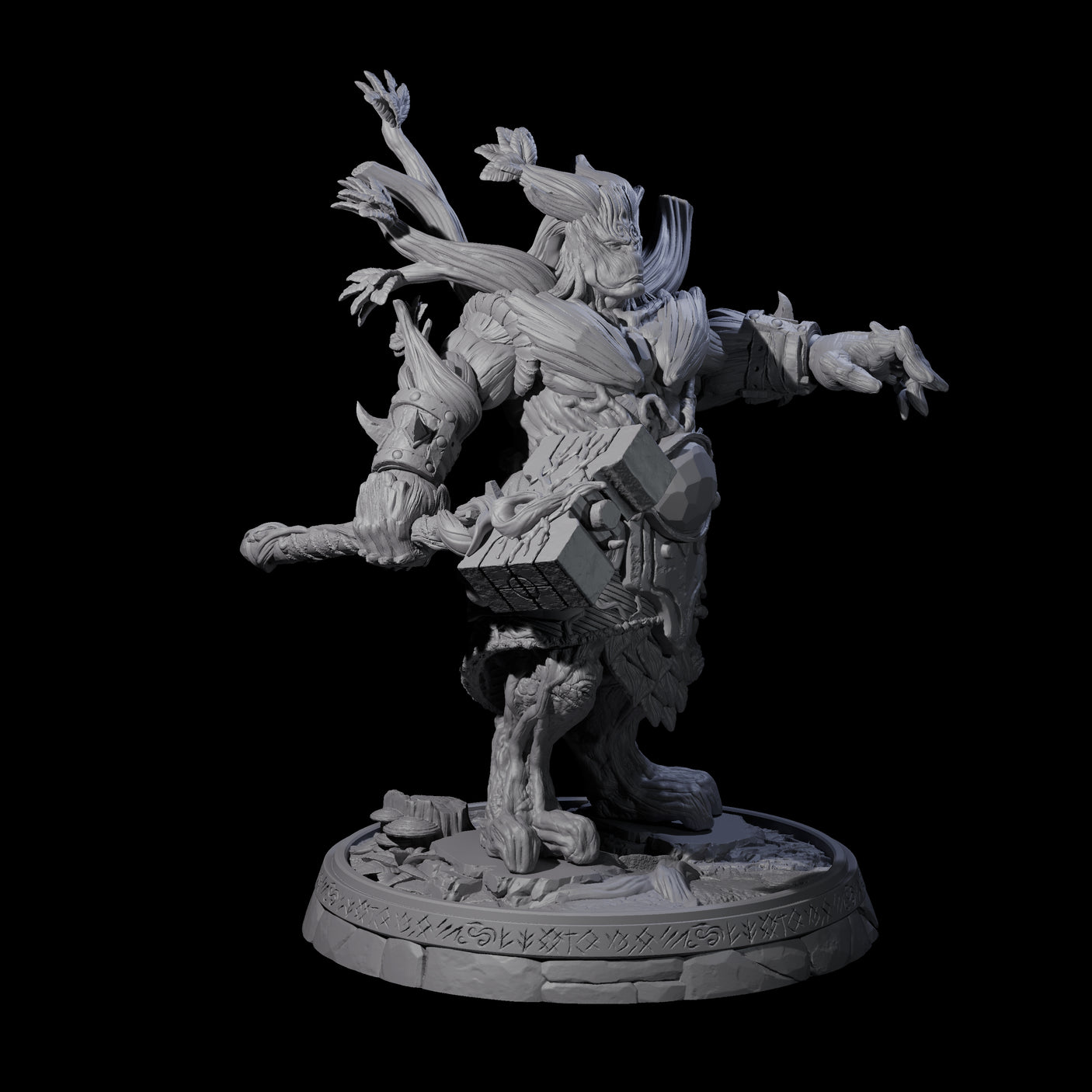 Hulking Treant Protector A Miniature for Dungeons and Dragons, Pathfinder or other TTRPGs