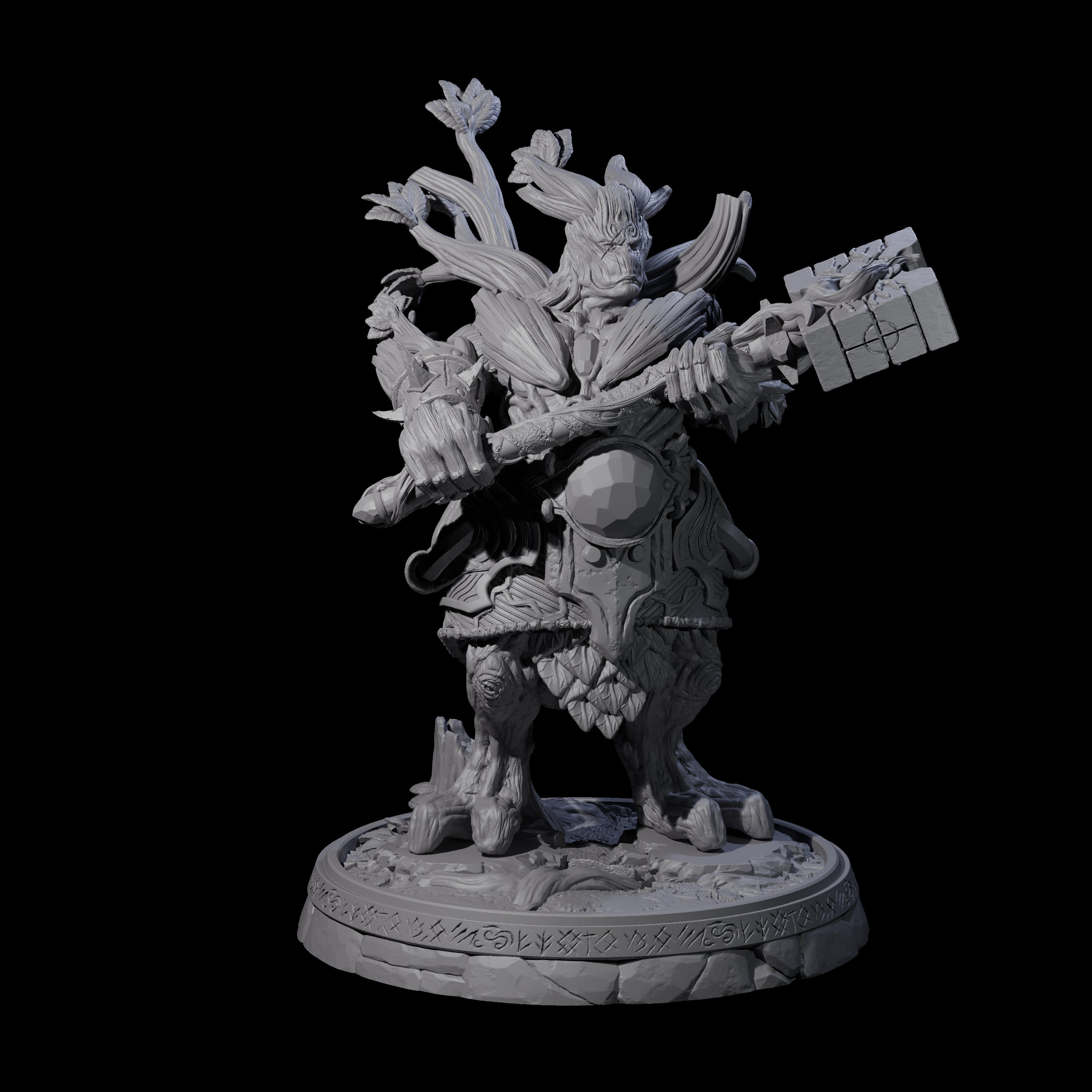 Hulking Treant Protector J Miniature for Dungeons and Dragons, Pathfinder or other TTRPGs