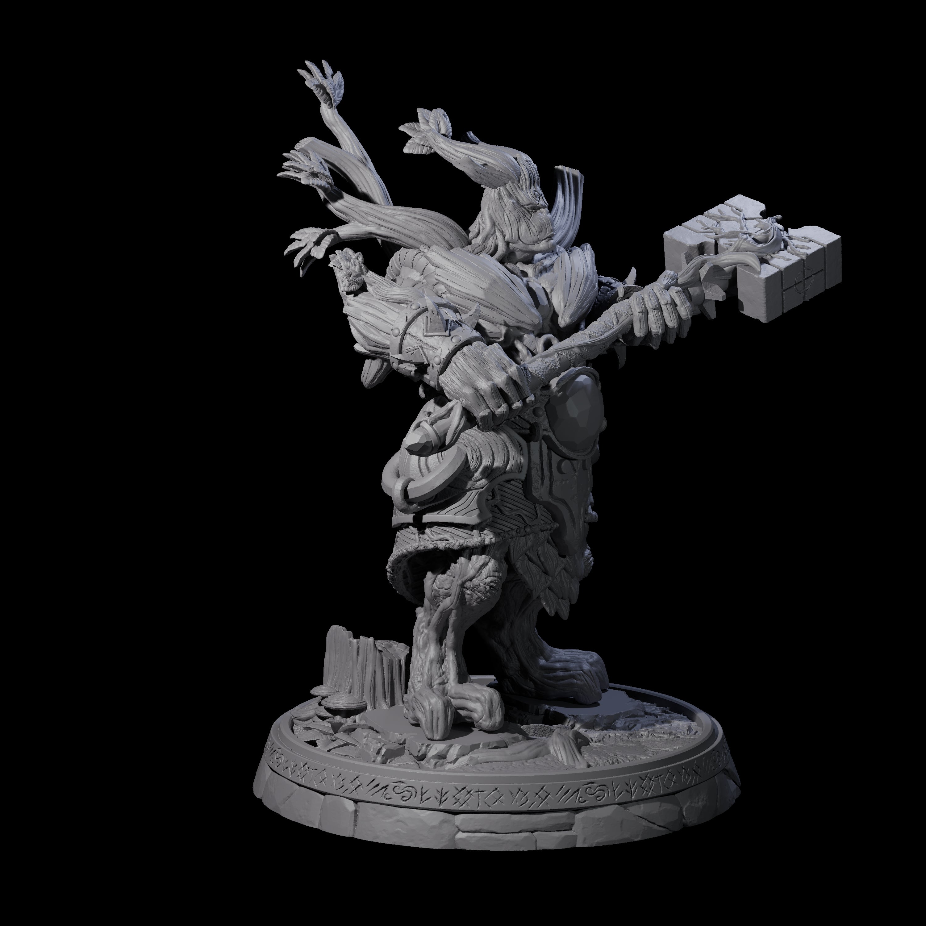 Hulking Treant Protector J Miniature for Dungeons and Dragons, Pathfinder or other TTRPGs