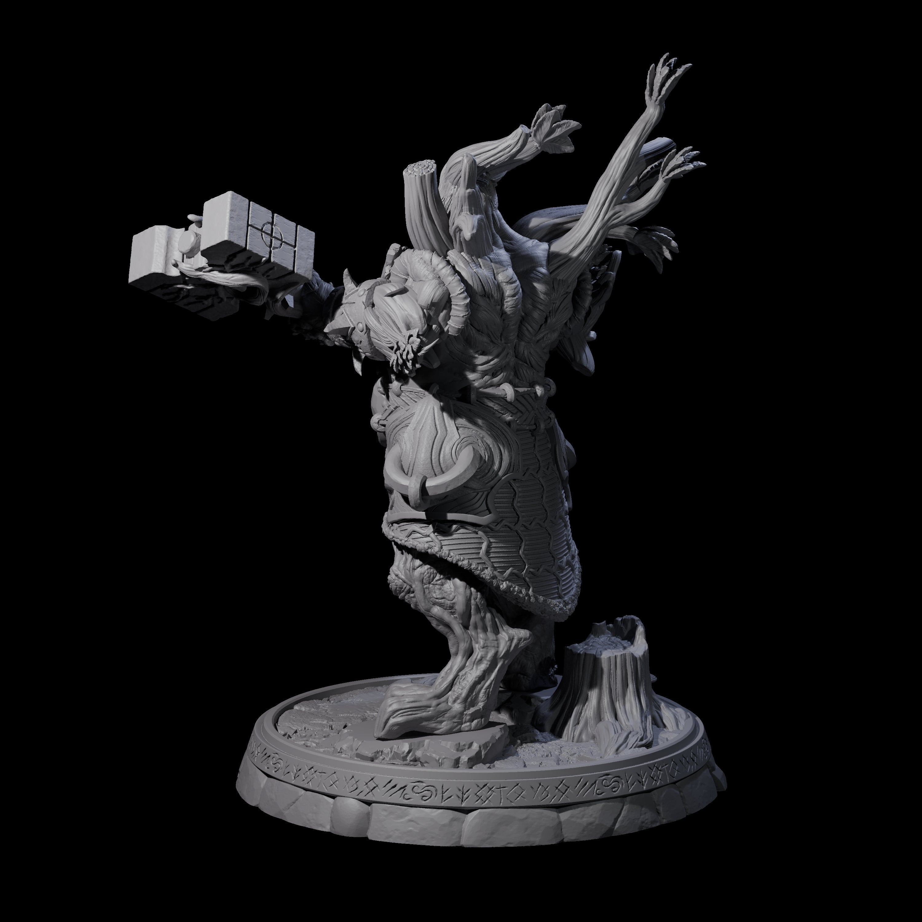 Hulking Treant Protector J Miniature for Dungeons and Dragons, Pathfinder or other TTRPGs