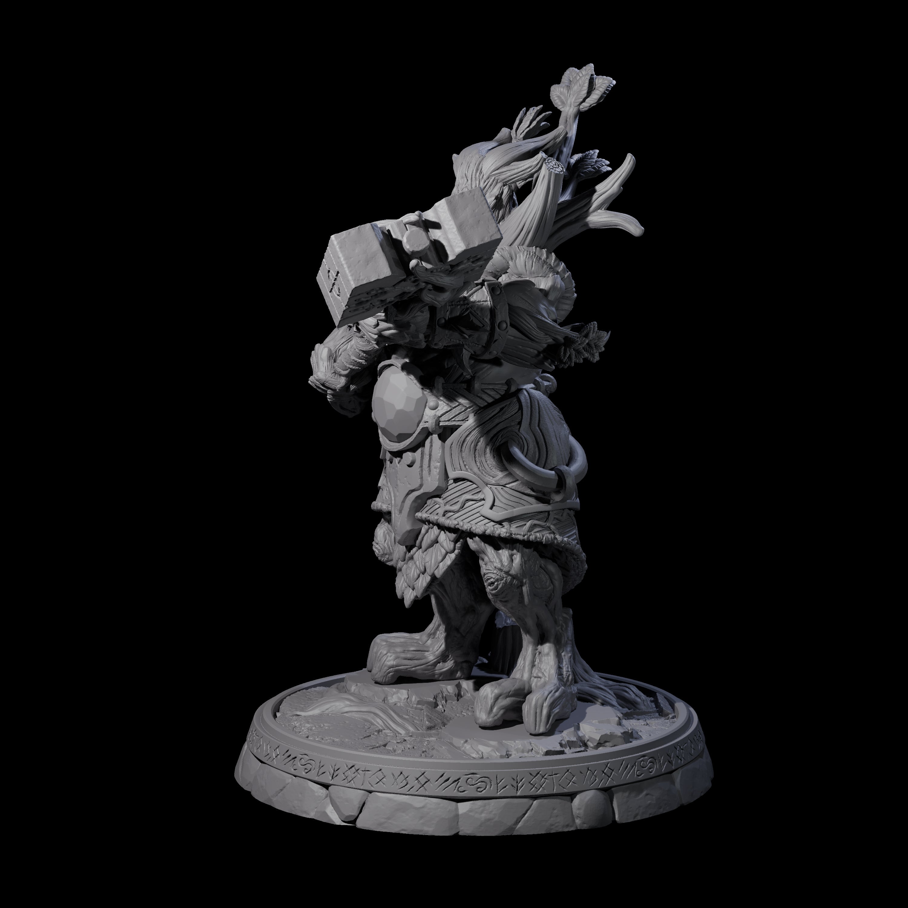Hulking Treant Protector J Miniature for Dungeons and Dragons, Pathfinder or other TTRPGs