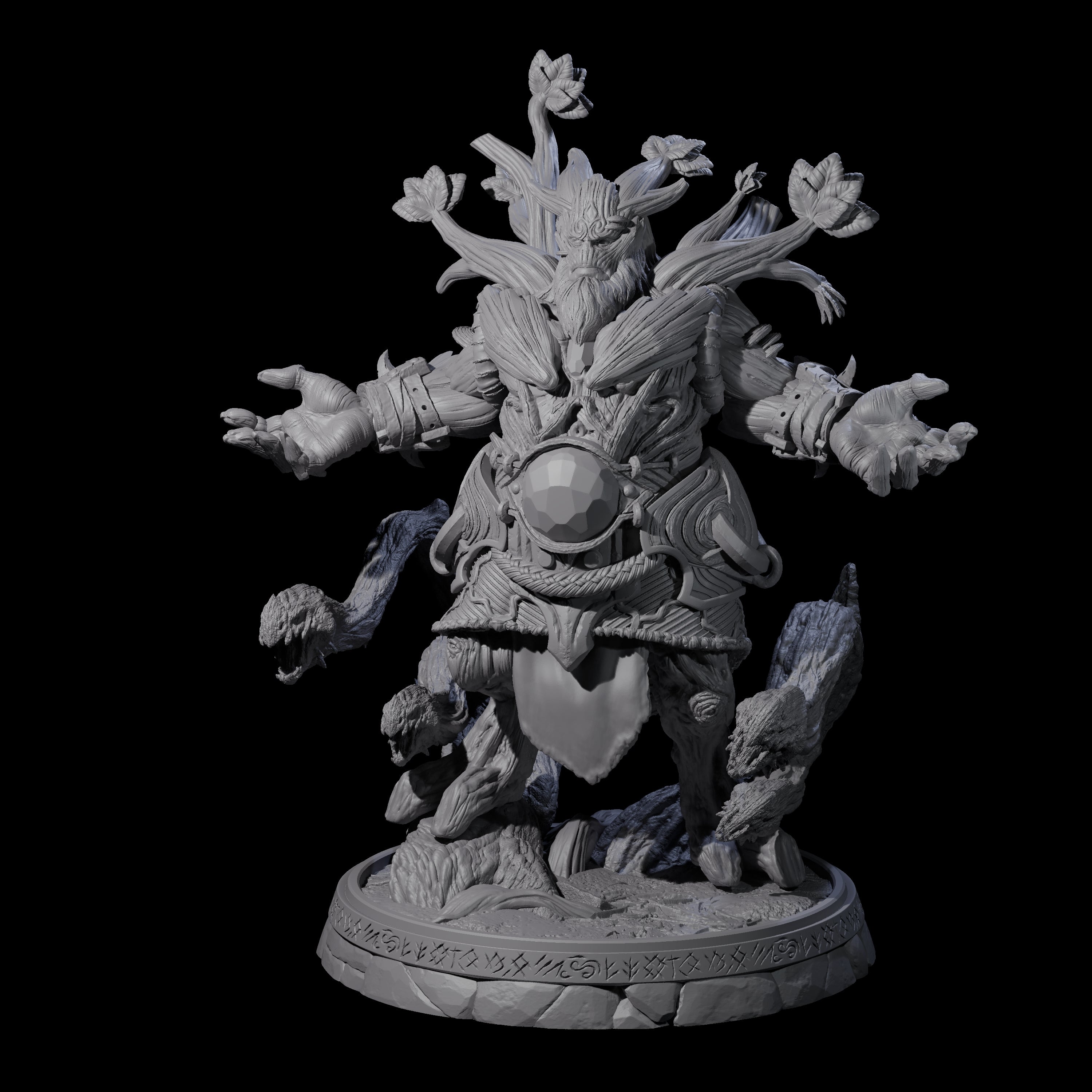 Hulking Treant Protector K Miniature for Dungeons and Dragons, Pathfinder or other TTRPGs
