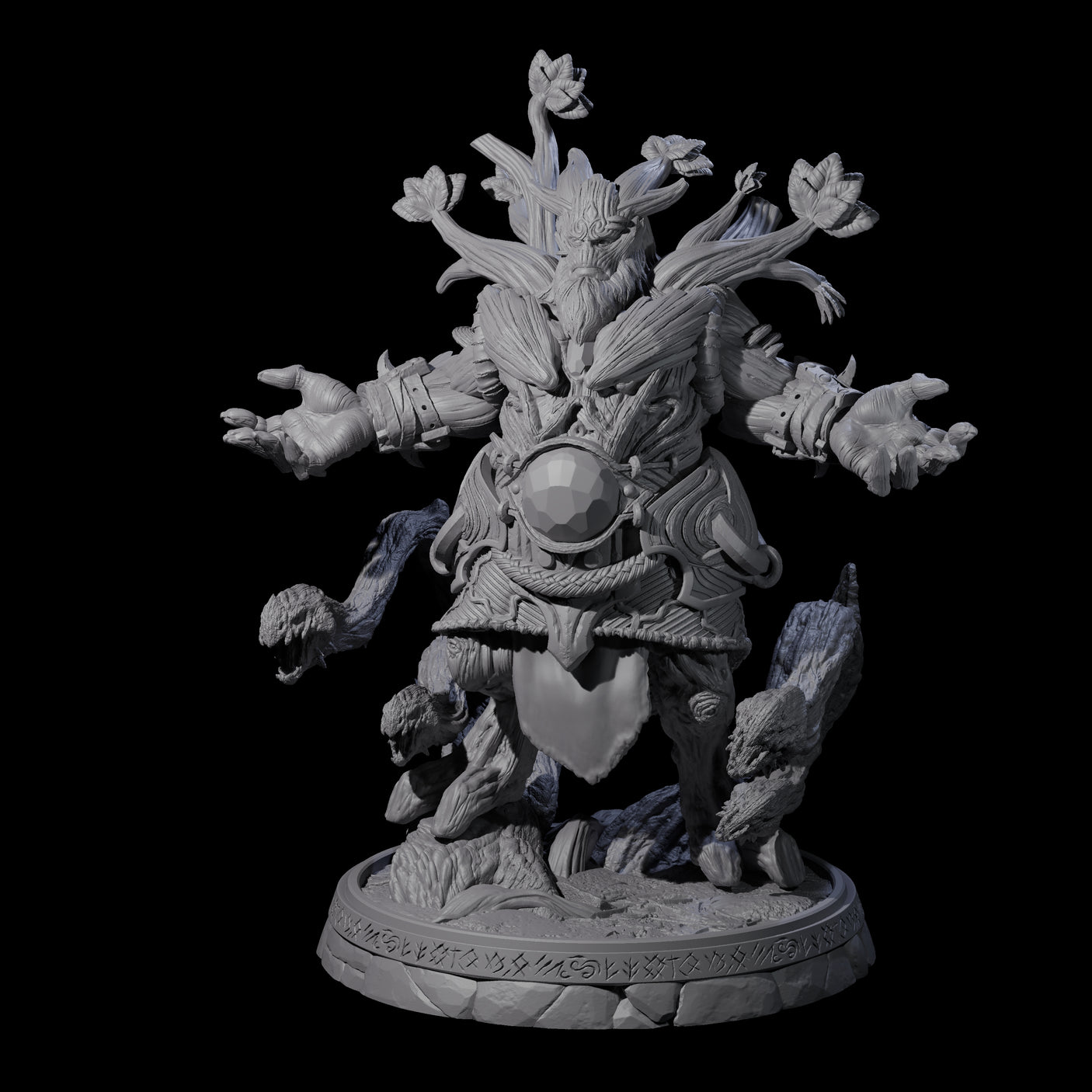 Hulking Treant Protector K Miniature for Dungeons and Dragons, Pathfinder or other TTRPGs