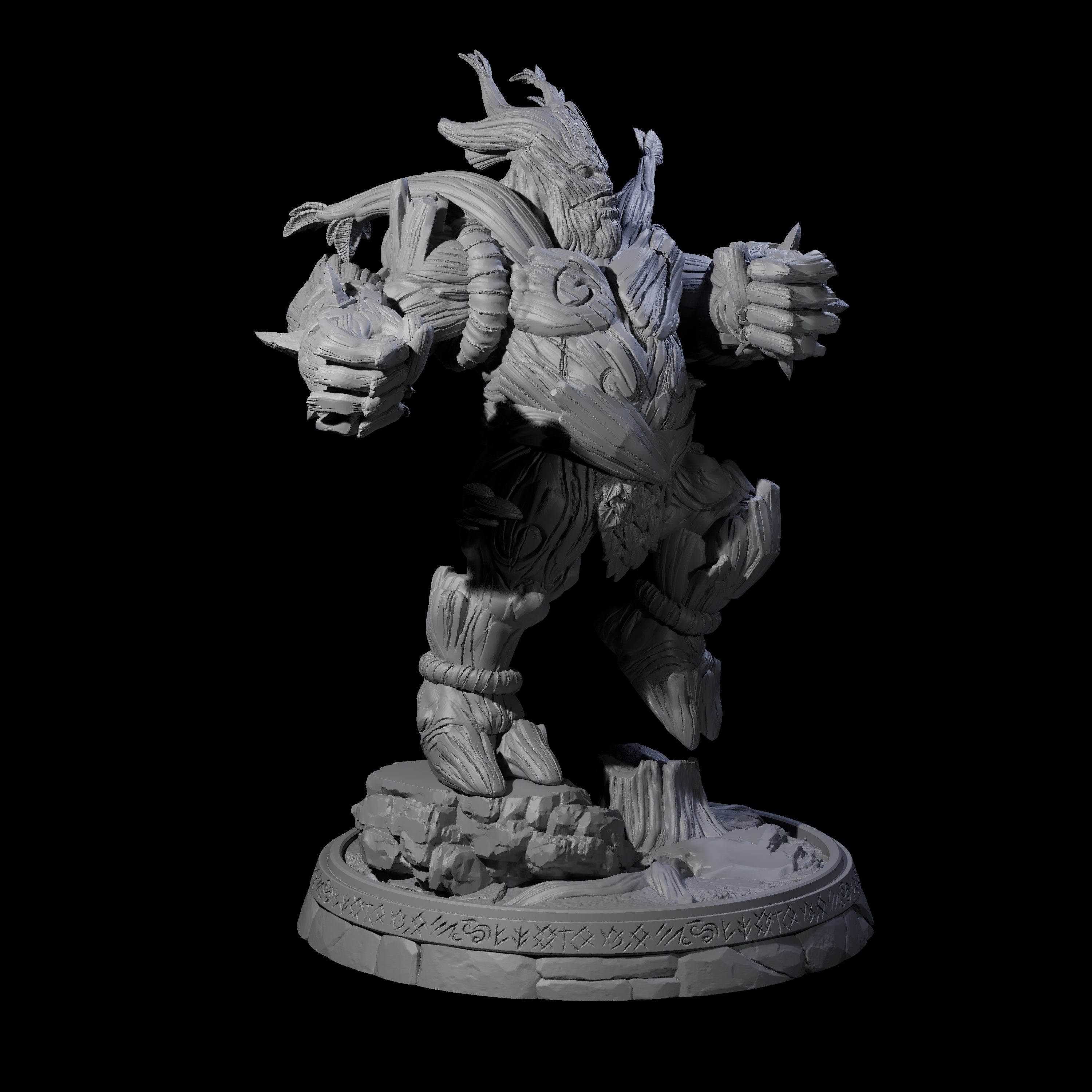 Hulking Treant Protector L Miniature for Dungeons and Dragons, Pathfinder or other TTRPGs