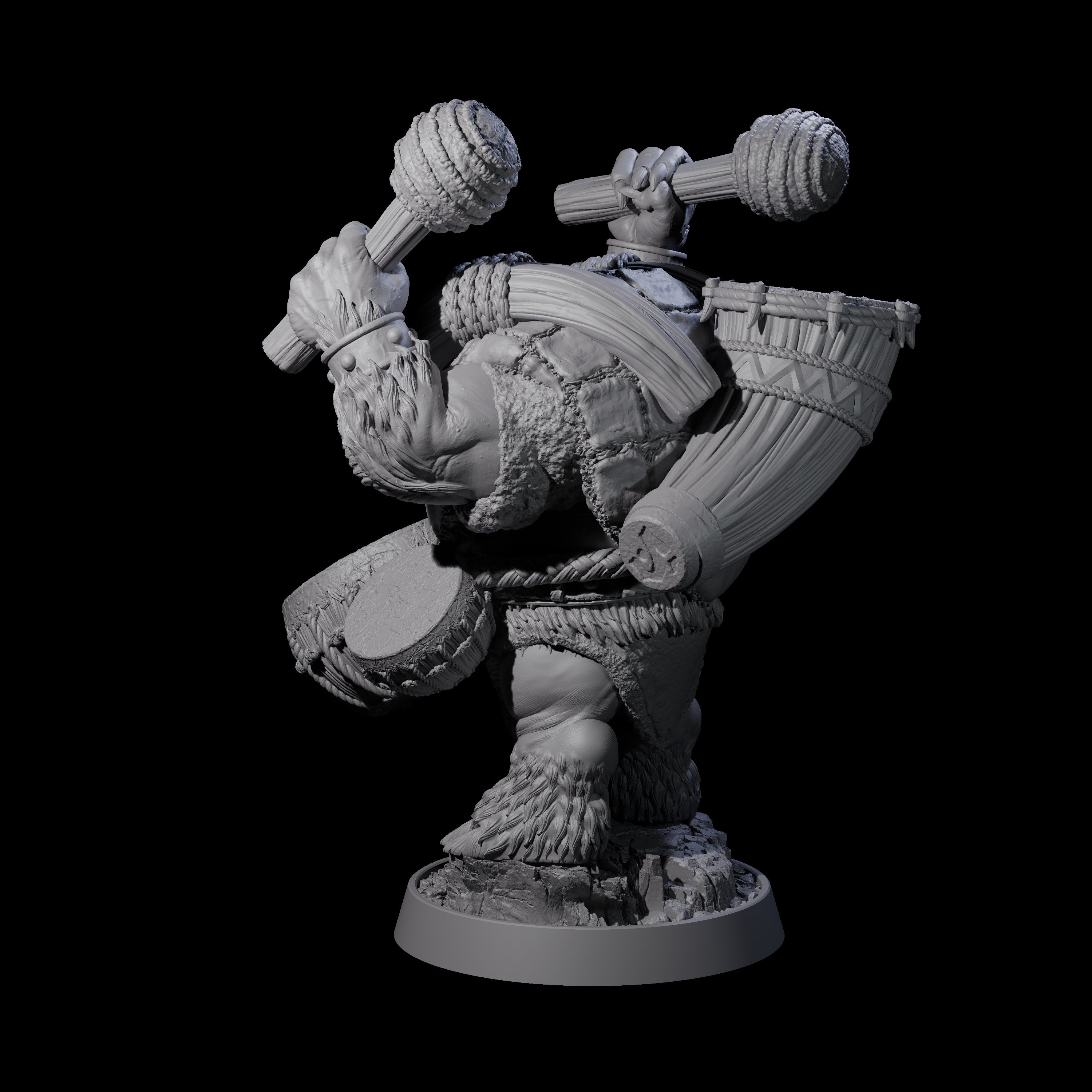 Hulking Ursine Barbarian A Miniature for Dungeons and Dragons, Pathfinder or other TTRPGs