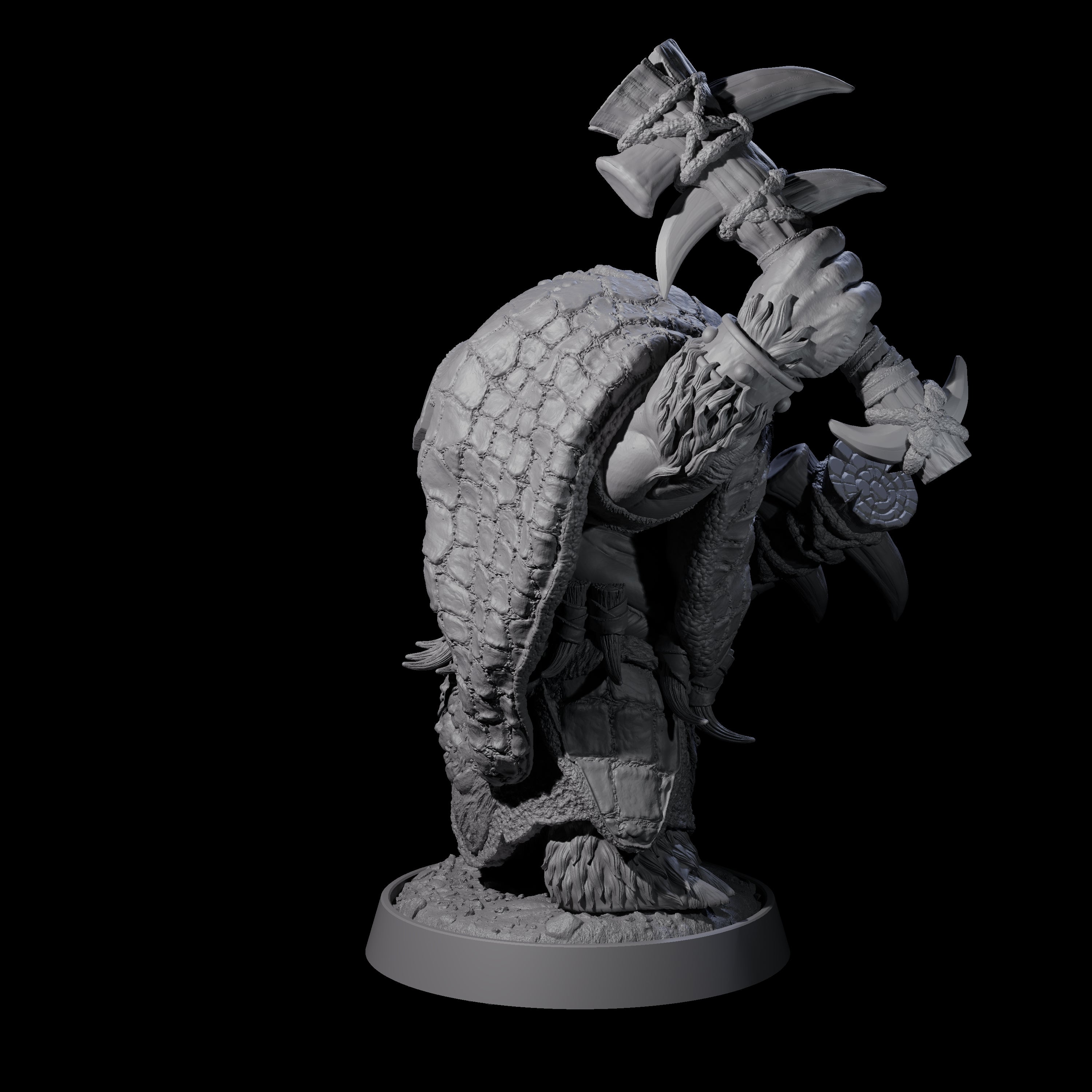 Hulking Ursine Barbarian F Miniature for Dungeons and Dragons, Pathfinder or other TTRPGs