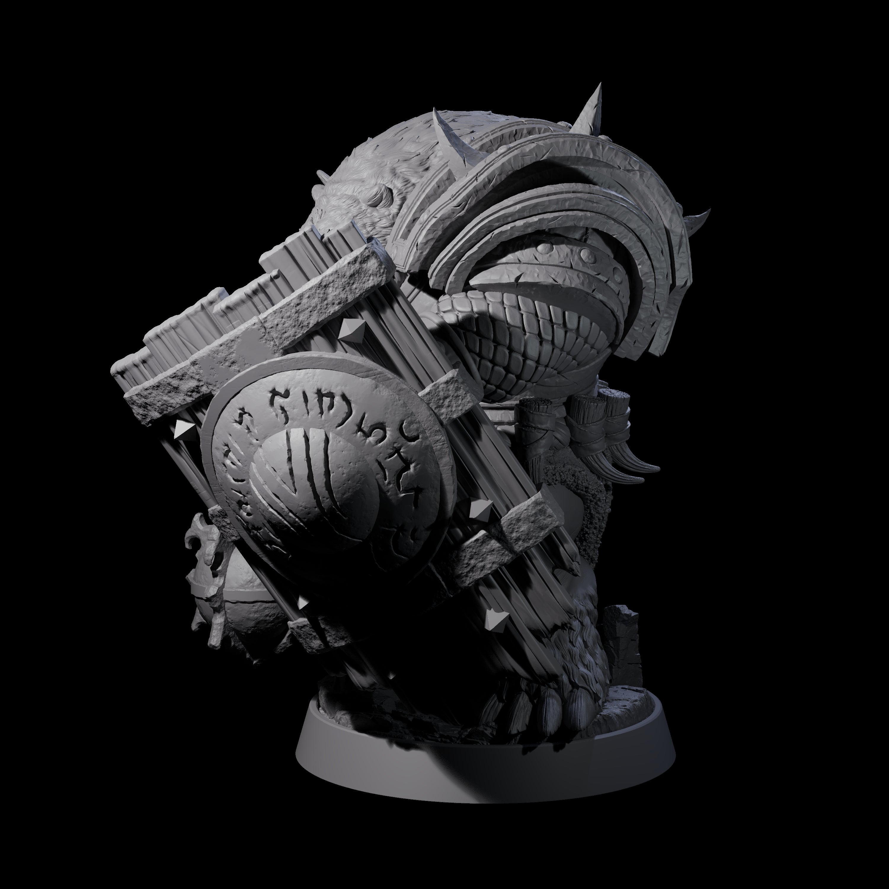 Hulking Ursine Barbarian H Miniature for Dungeons and Dragons, Pathfinder or other TTRPGs