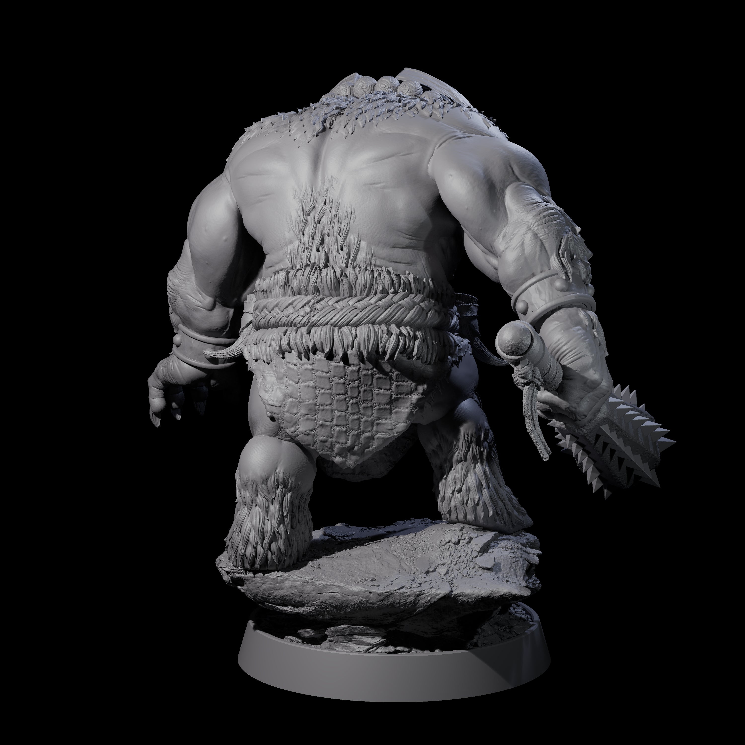 Hulking Ursine Barbarian J Miniature for Dungeons and Dragons, Pathfinder or other TTRPGs