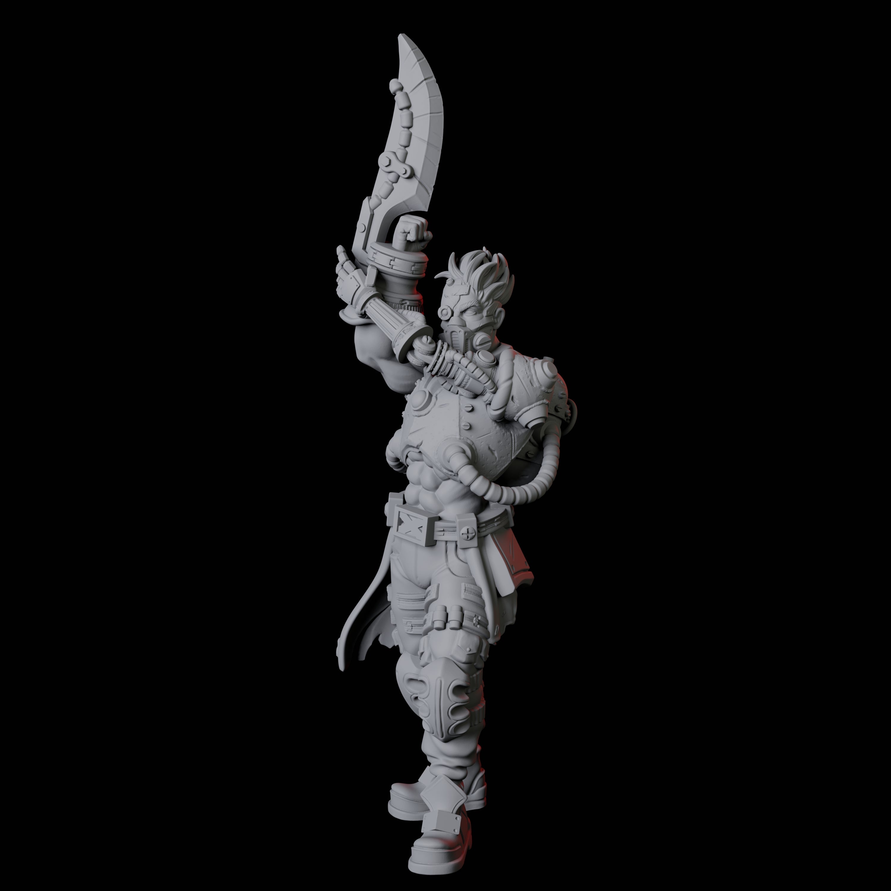 Human Cyborg A Miniature for Dungeons and Dragons