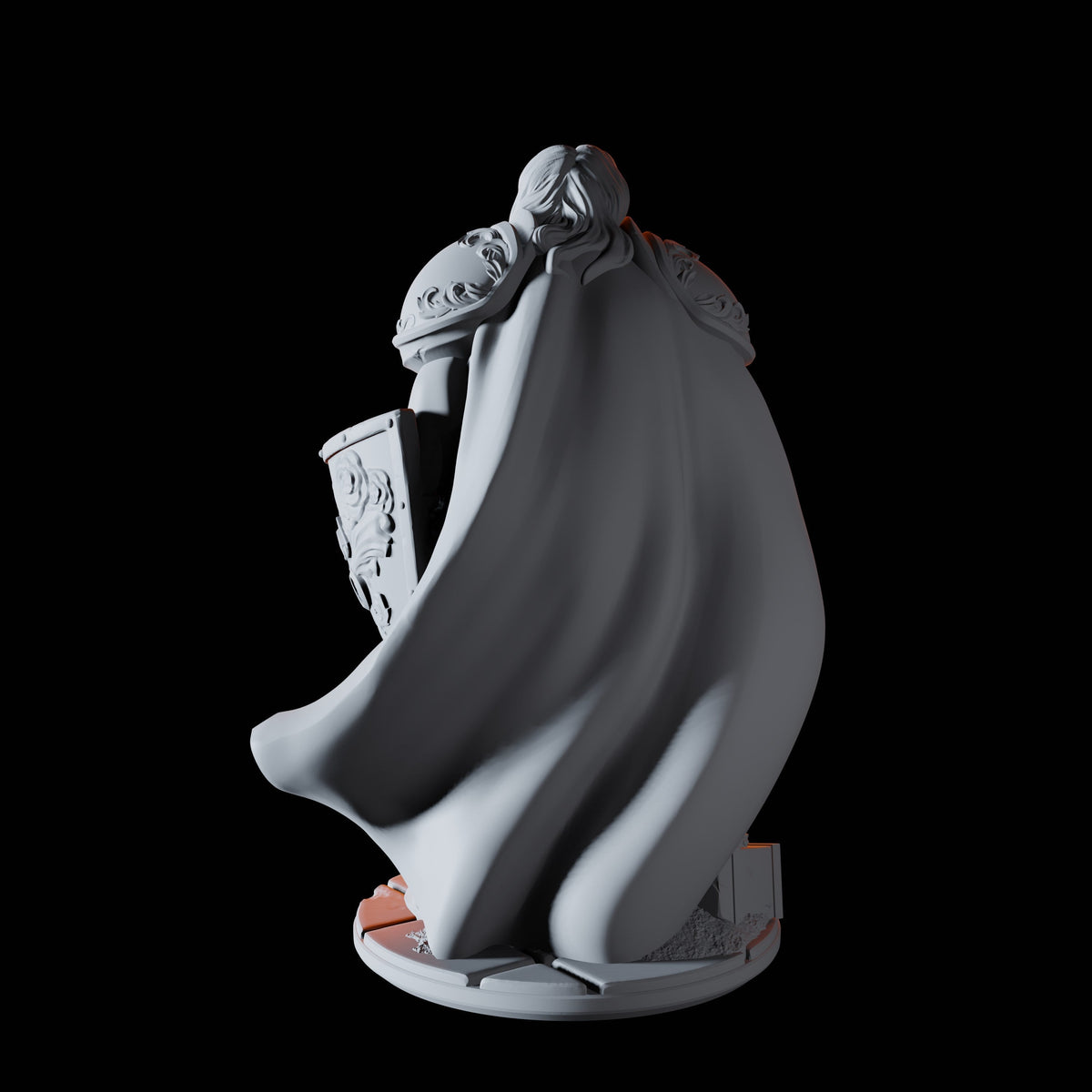 Human Paladin Miniature for Dungeons and Dragons, Pathfinder or other TTRPGs