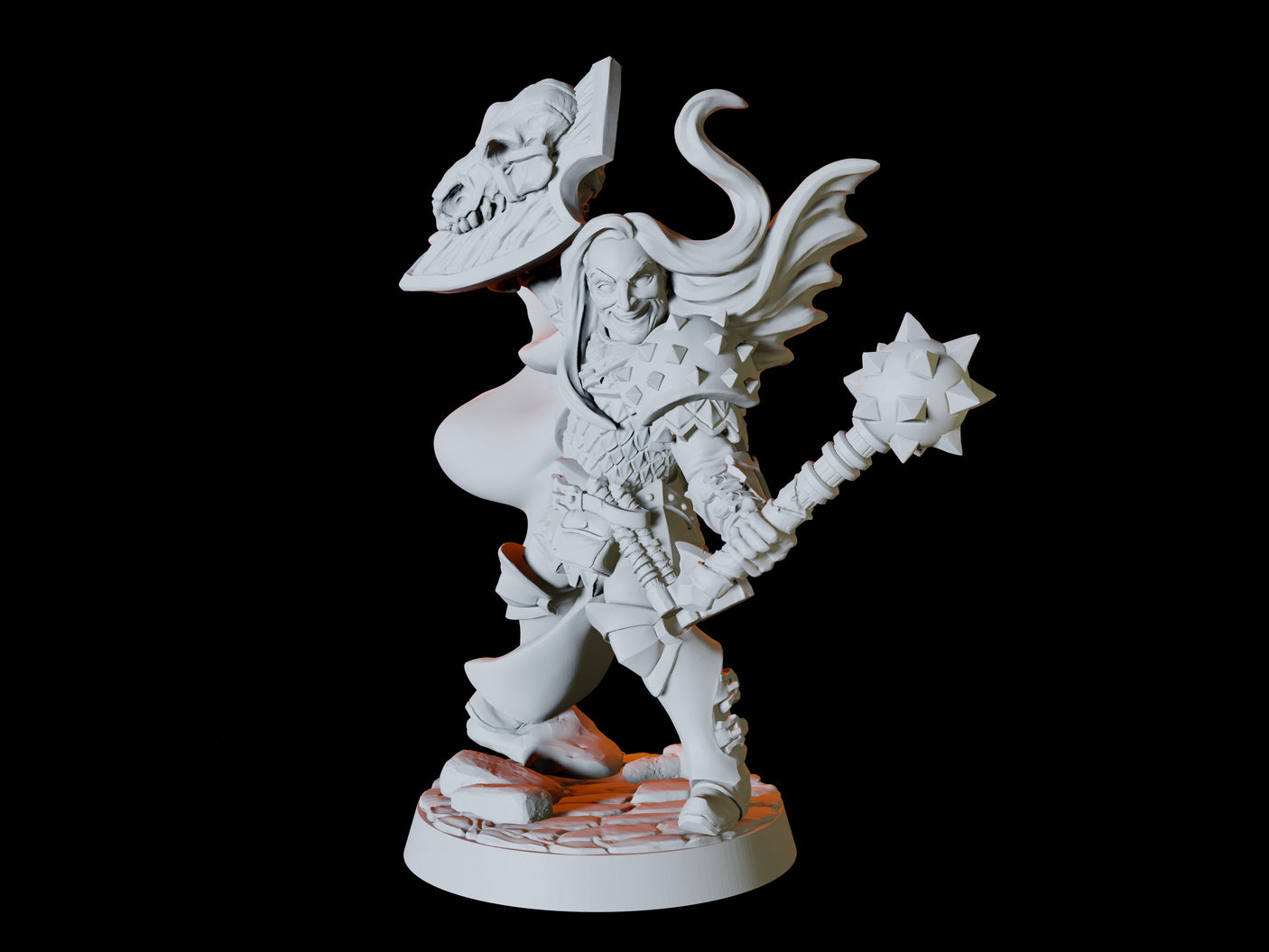 Human Paladin Miniature for Dungeons and Dragons, Pathfinder or other TTRPGs