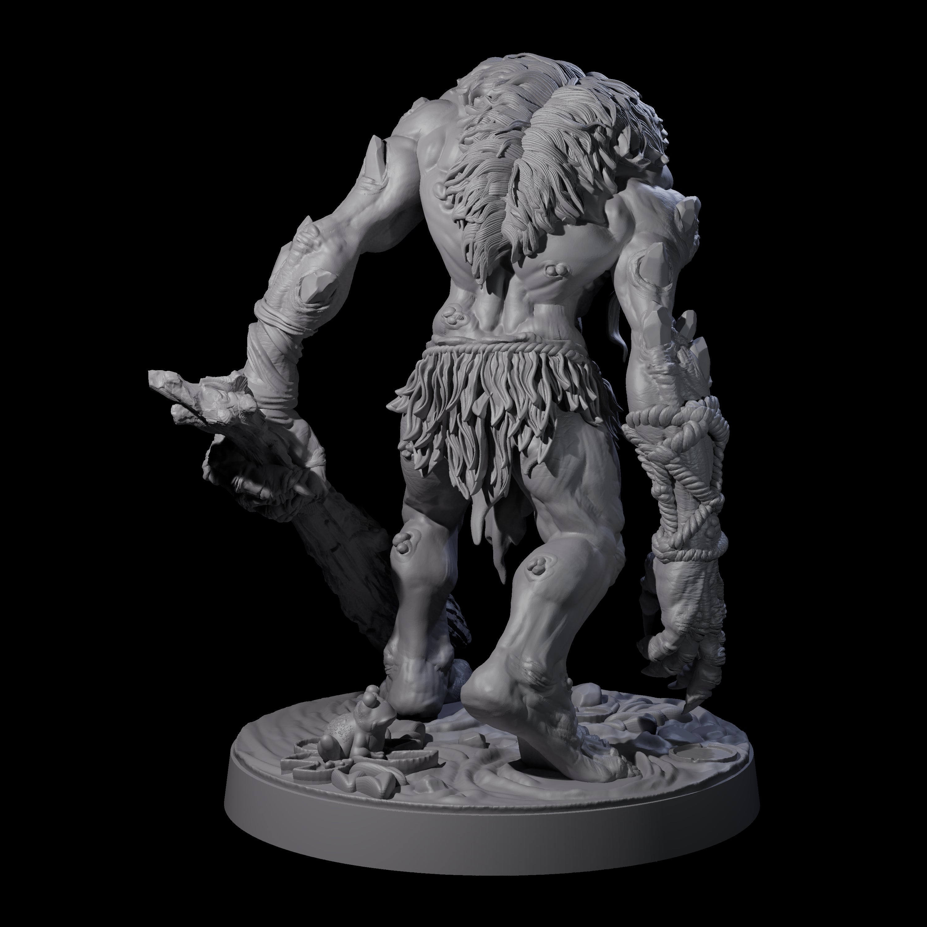 Hunch Back Troll A Miniature for Dungeons and Dragons, Pathfinder or other TTRPGs