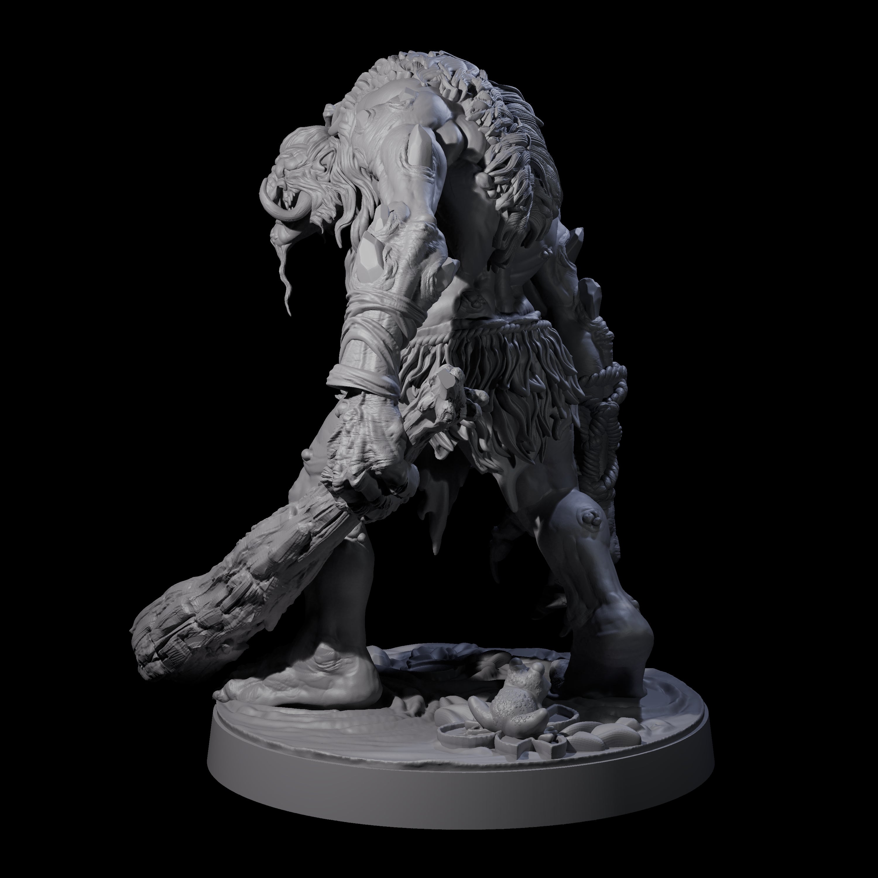 Hunch Back Troll A Miniature for Dungeons and Dragons, Pathfinder or other TTRPGs