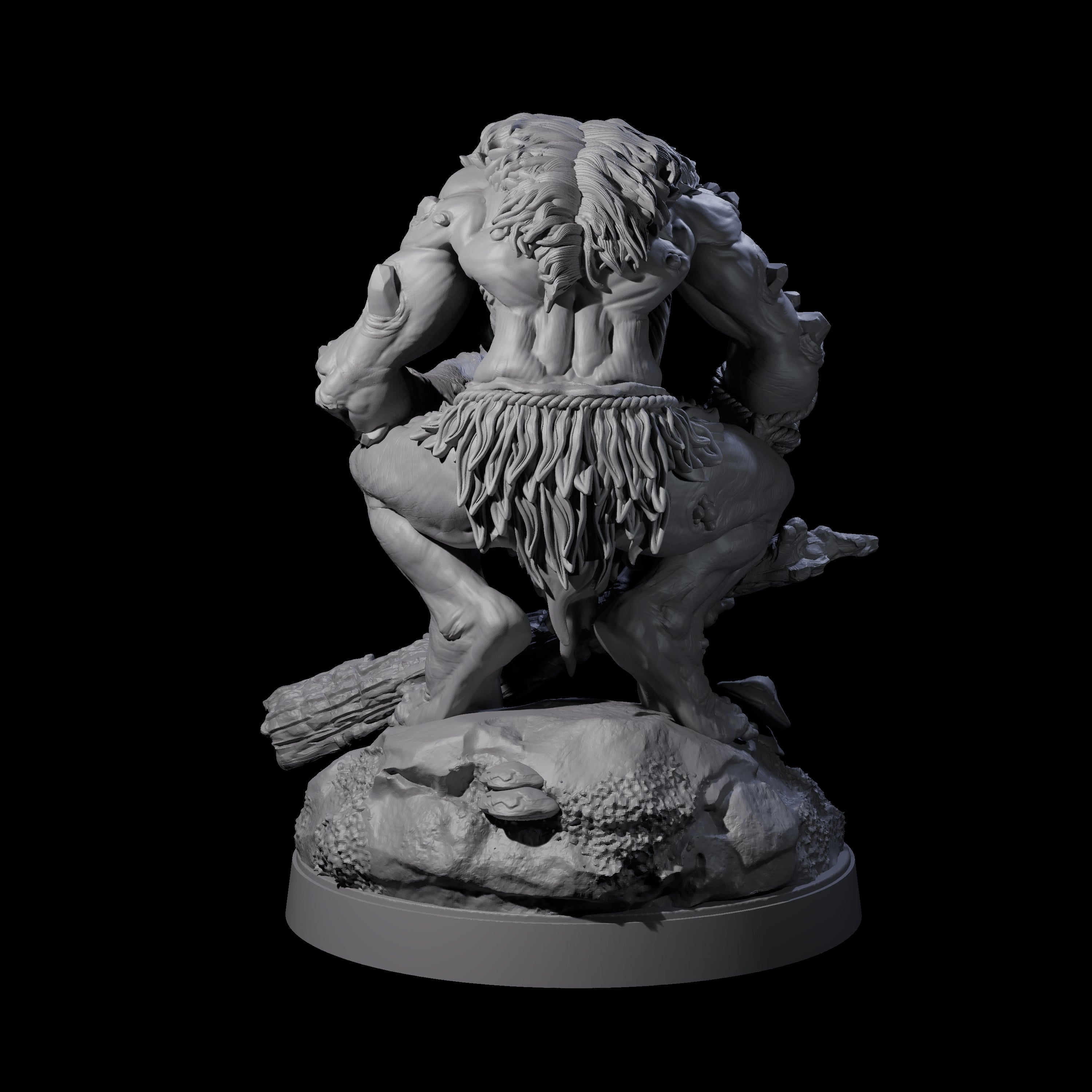 Hunch Back Troll B Miniature for Dungeons and Dragons, Pathfinder or other TTRPGs