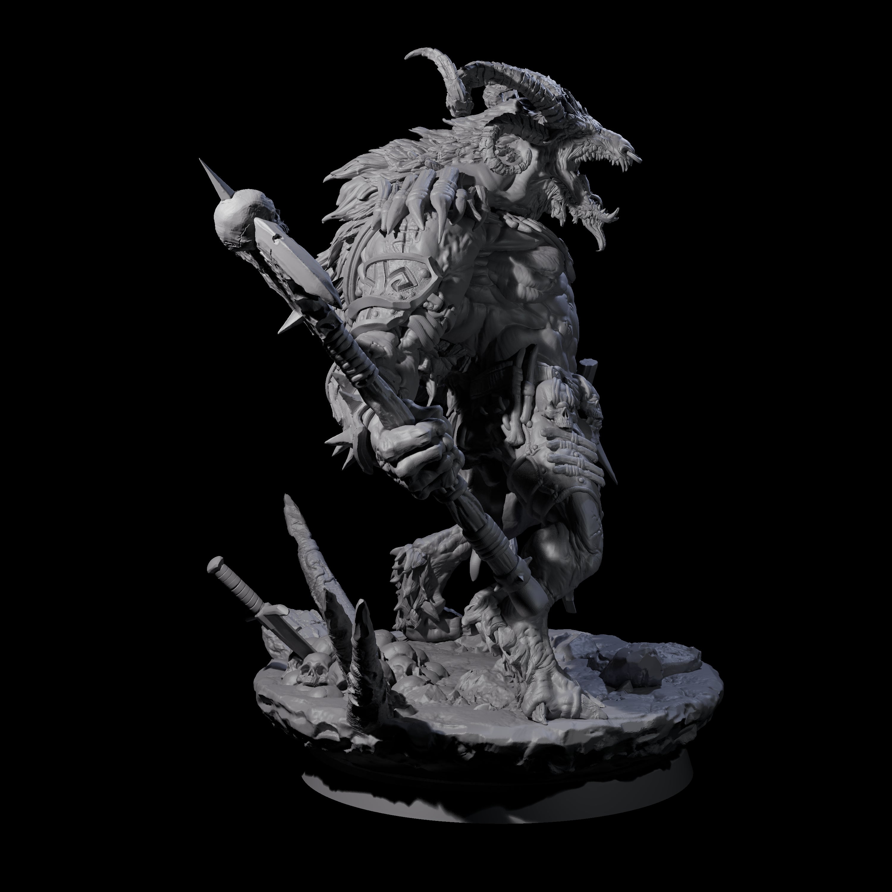 Hunting Balor A Miniature for Dungeons and Dragons, Pathfinder or other TTRPGs