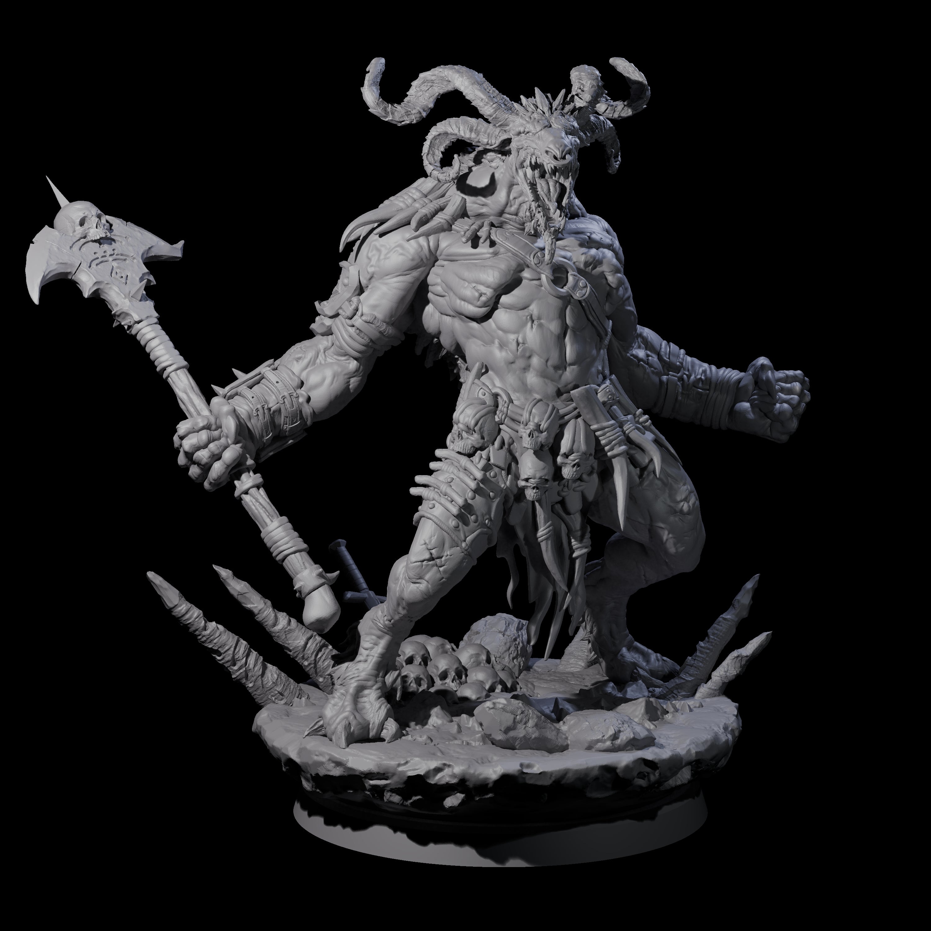 Hunting Balor A Miniature for Dungeons and Dragons, Pathfinder or other TTRPGs