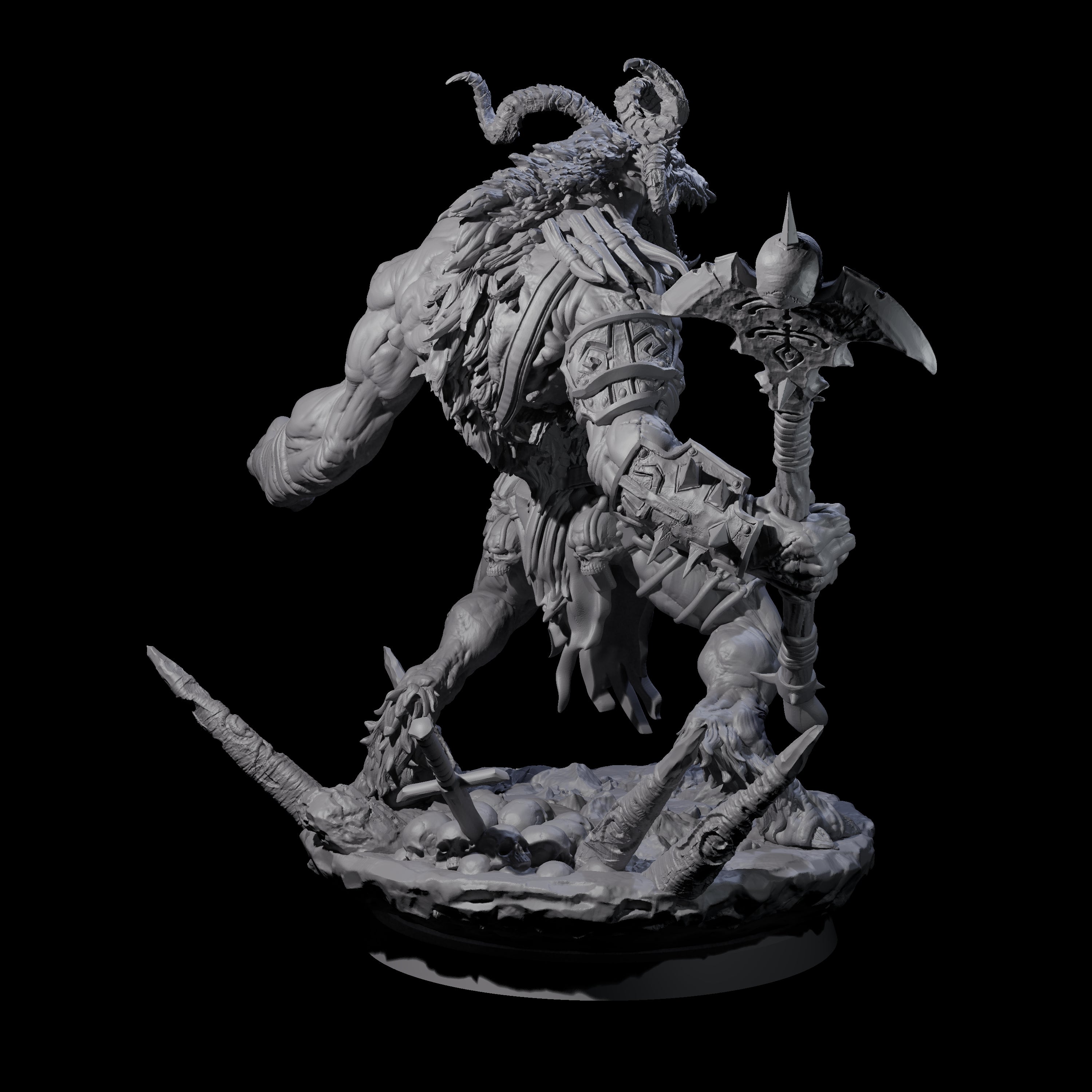 Hunting Balor A Miniature for Dungeons and Dragons, Pathfinder or other TTRPGs