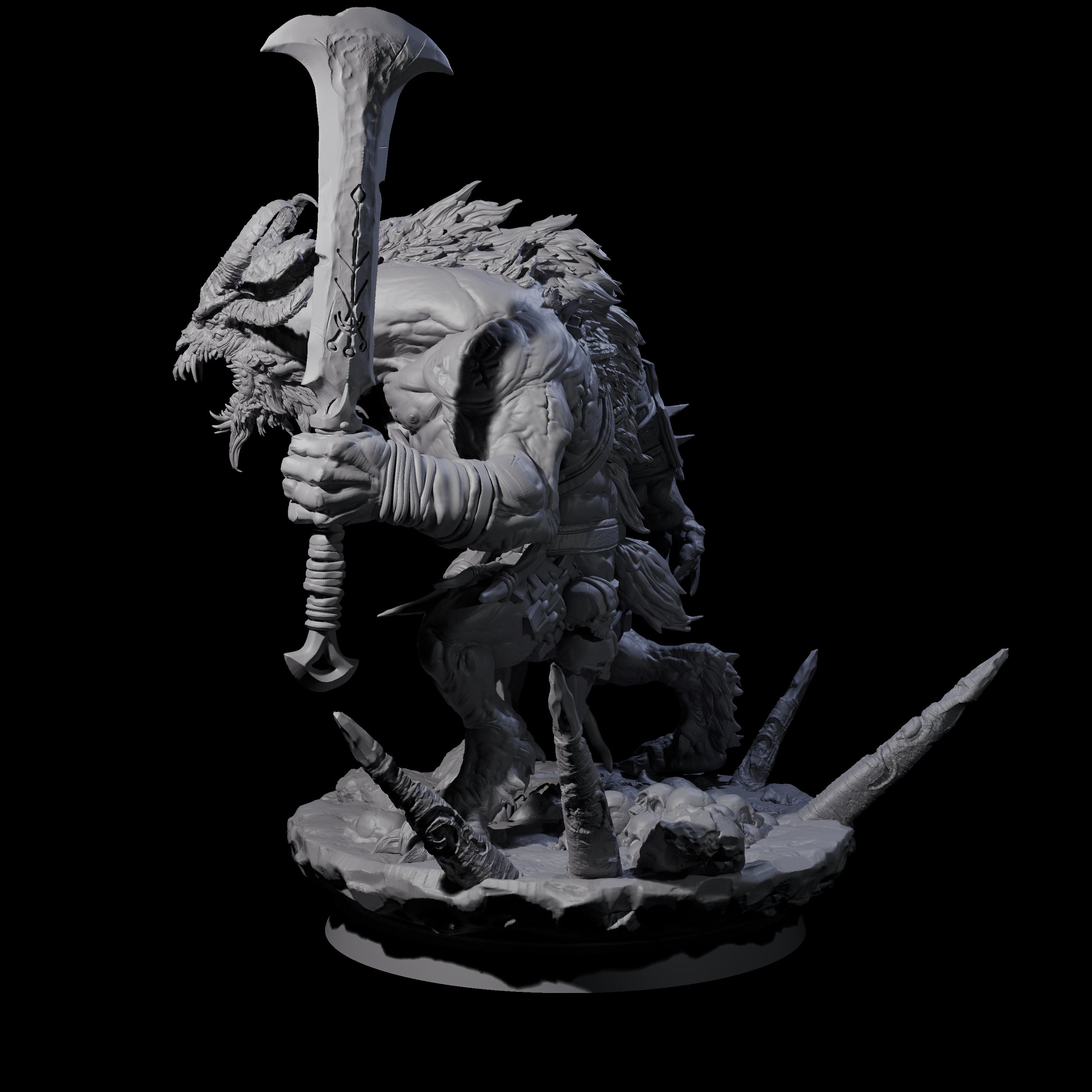 Hunting Balor B Miniature for Dungeons and Dragons, Pathfinder or other TTRPGs