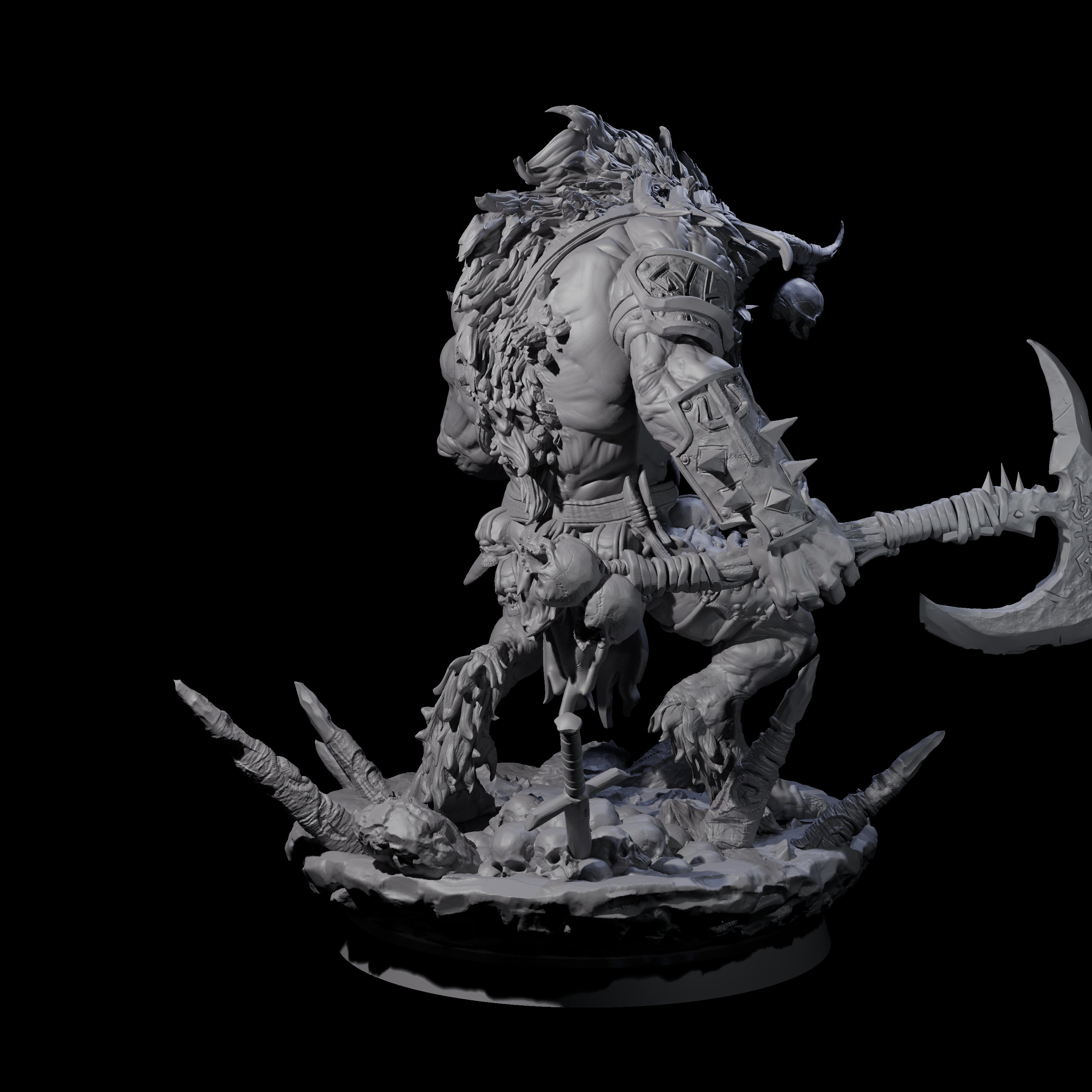 Hunting Balor C Miniature for Dungeons and Dragons, Pathfinder or other TTRPGs