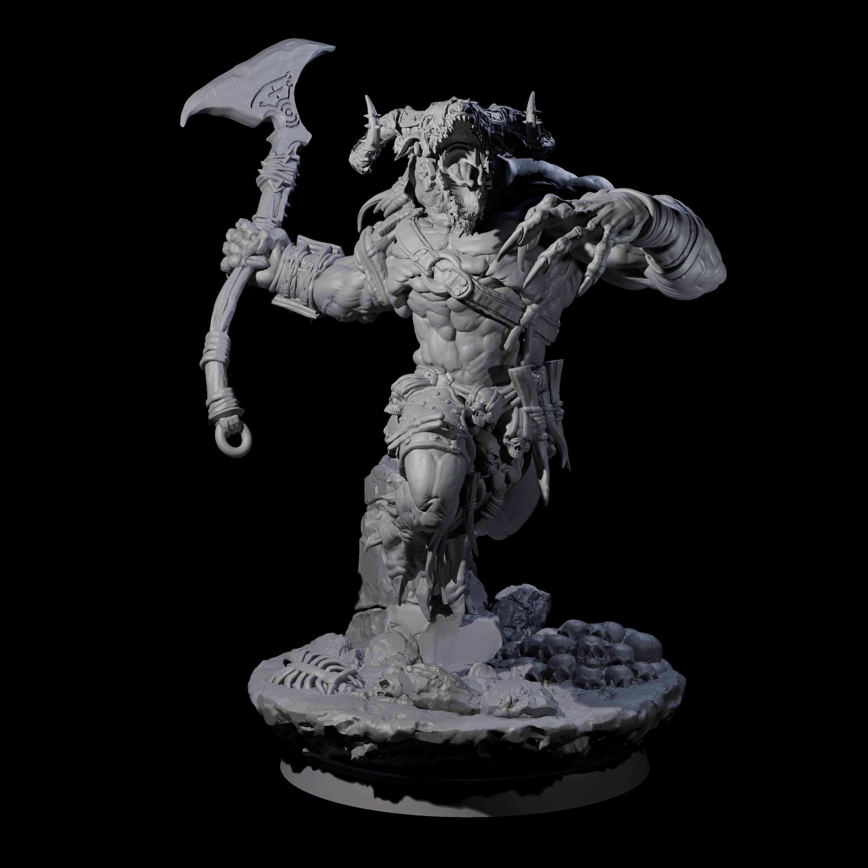 Hunting Balor D Miniature for Dungeons and Dragons, Pathfinder or other TTRPGs