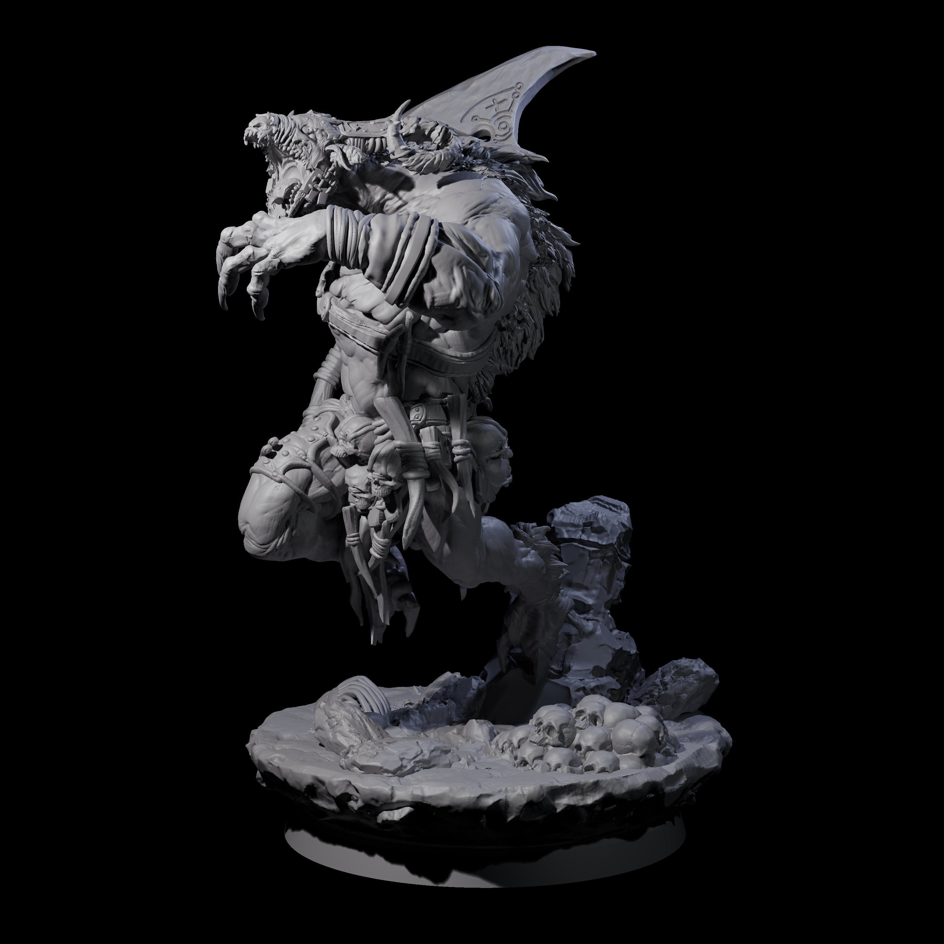 Hunting Balor D Miniature for Dungeons and Dragons, Pathfinder or other TTRPGs