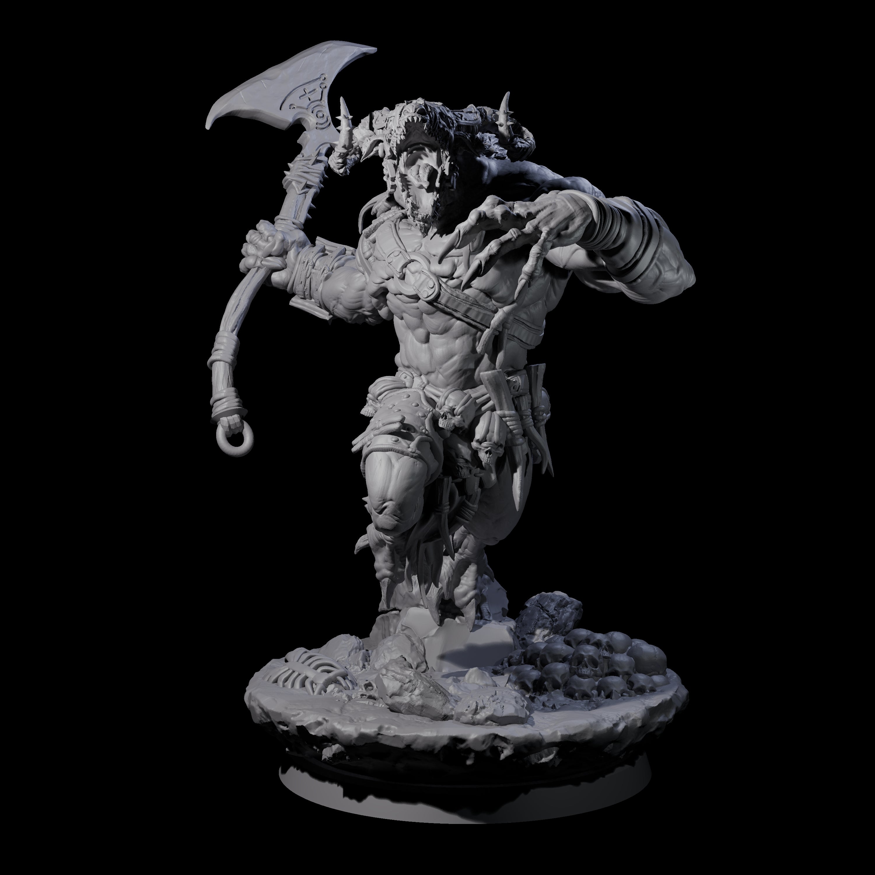 Hunting Balor D Miniature for Dungeons and Dragons, Pathfinder or other TTRPGs
