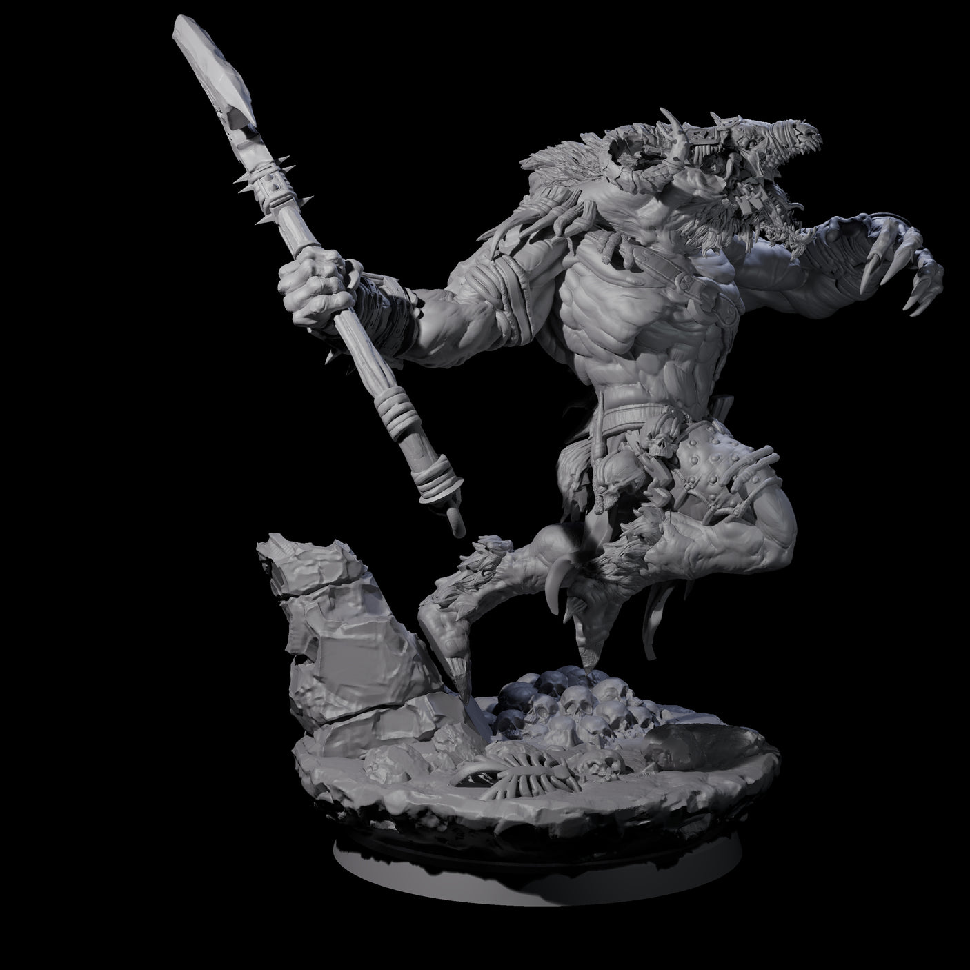 Hunting Balor D Miniature for Dungeons and Dragons, Pathfinder or other TTRPGs