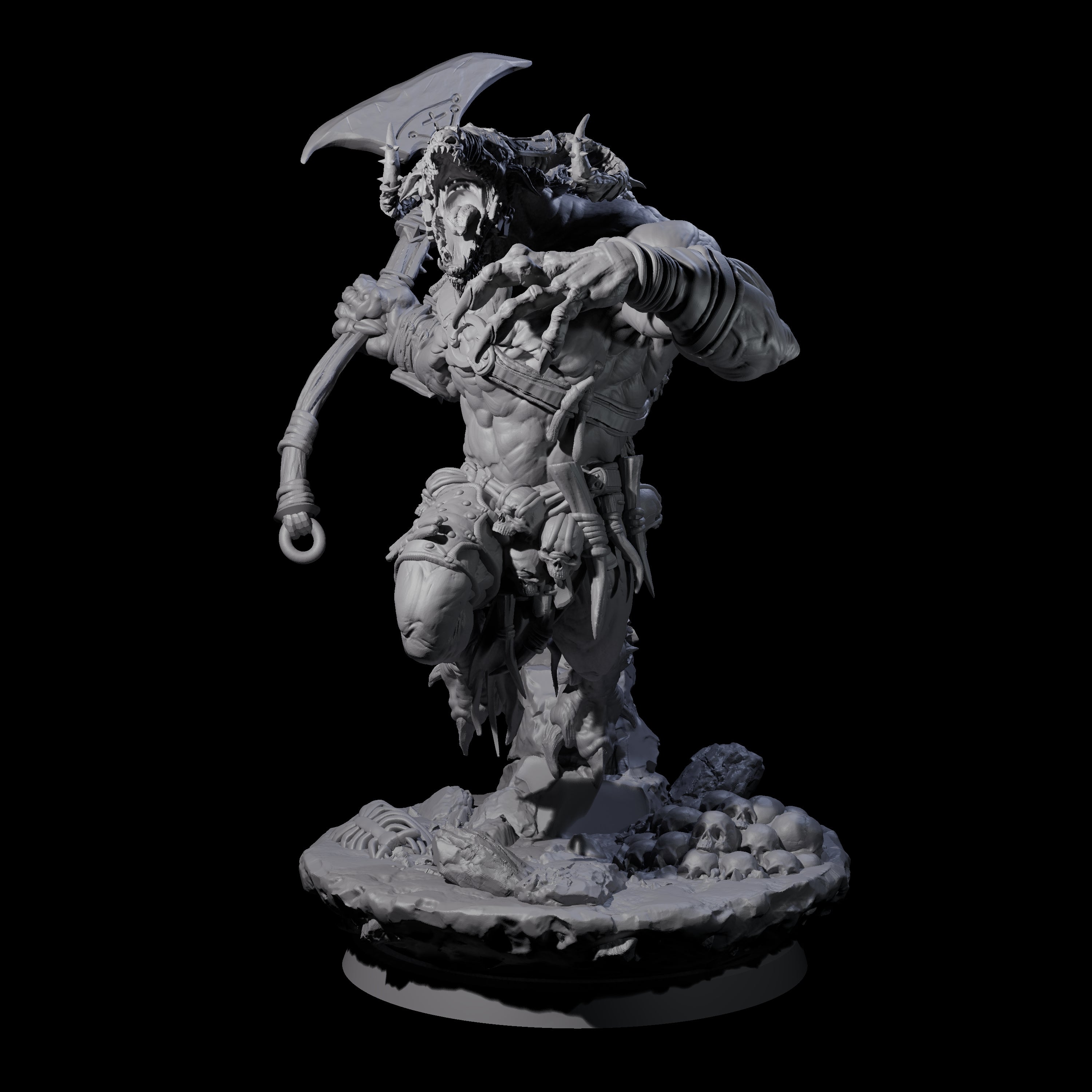 Hunting Balor D Miniature for Dungeons and Dragons, Pathfinder or other TTRPGs