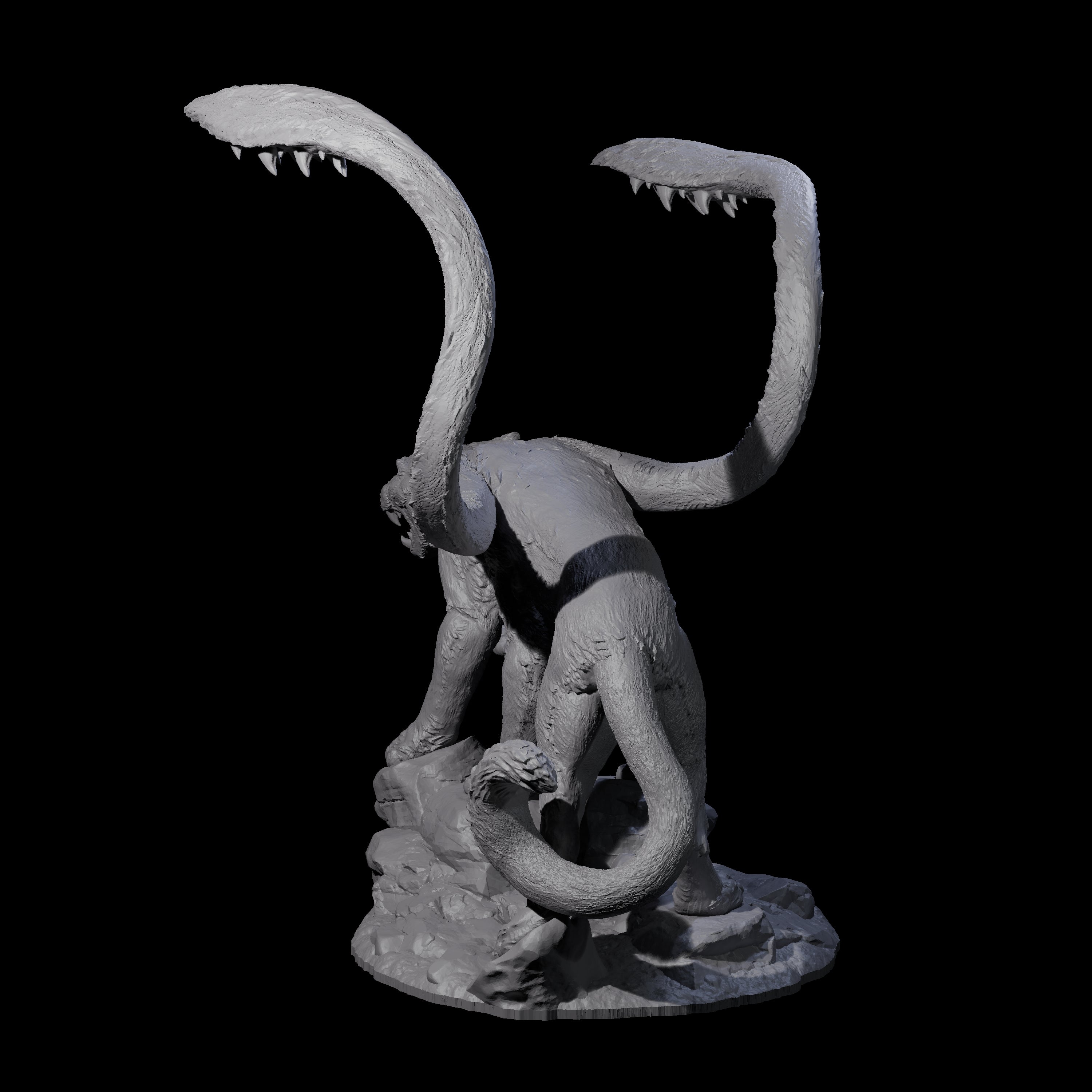 Hunting Displacer Beast A Miniature for Dungeons and Dragons, Pathfinder or other TTRPGs