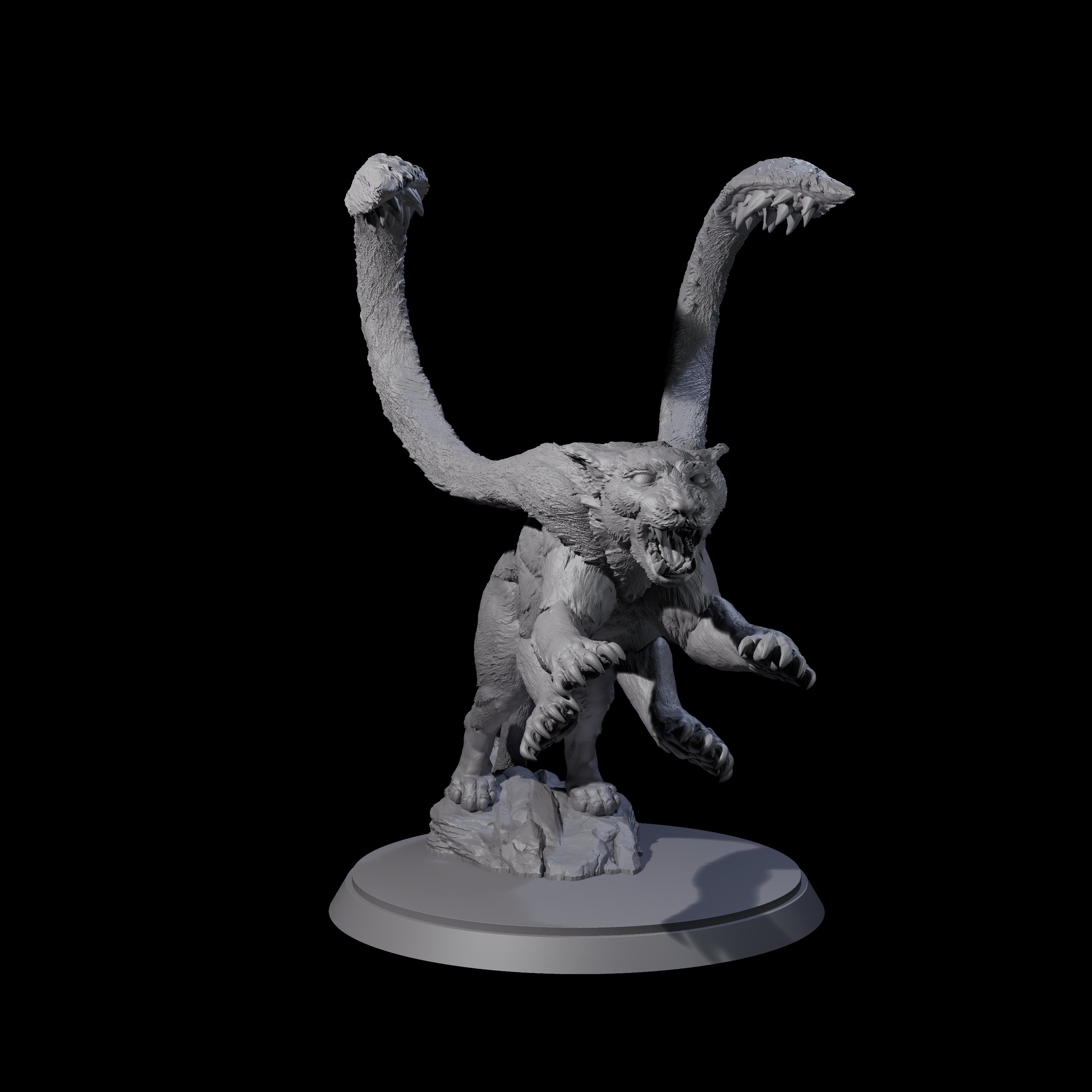 Hunting Displacer Beast B Miniature for Dungeons and Dragons, Pathfinder or other TTRPGs