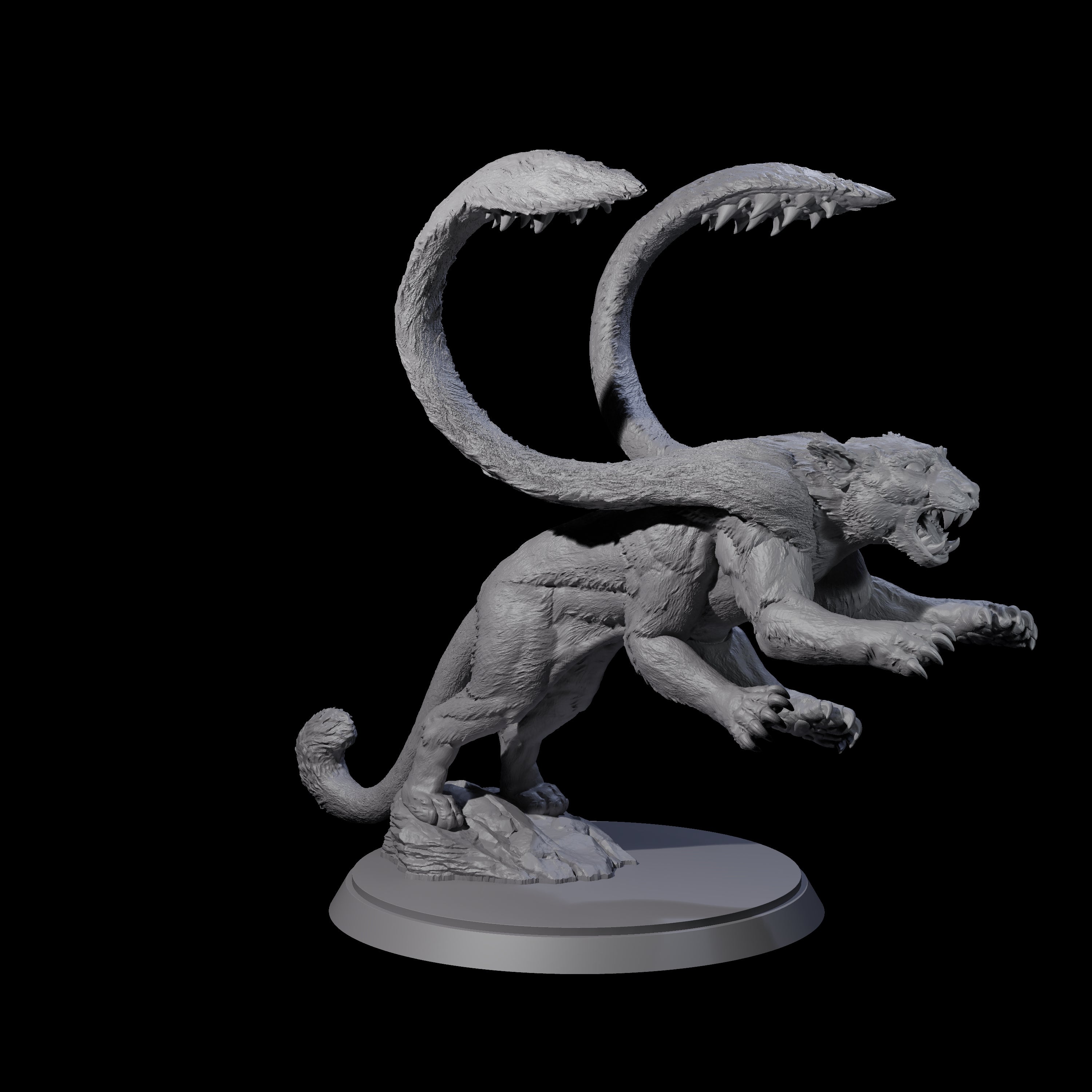 Hunting Displacer Beast B Miniature for Dungeons and Dragons, Pathfinder or other TTRPGs