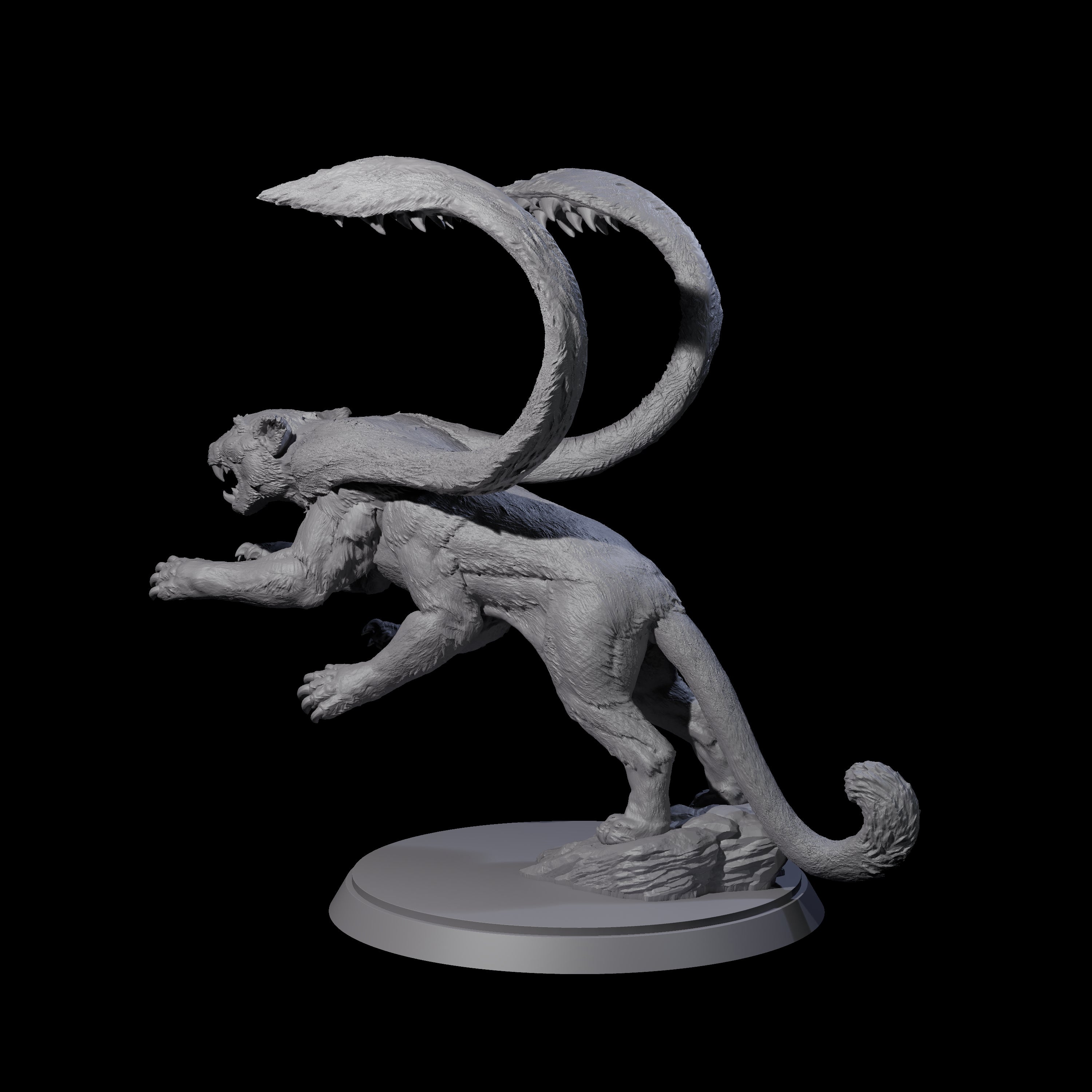 Hunting Displacer Beast B Miniature for Dungeons and Dragons, Pathfinder or other TTRPGs