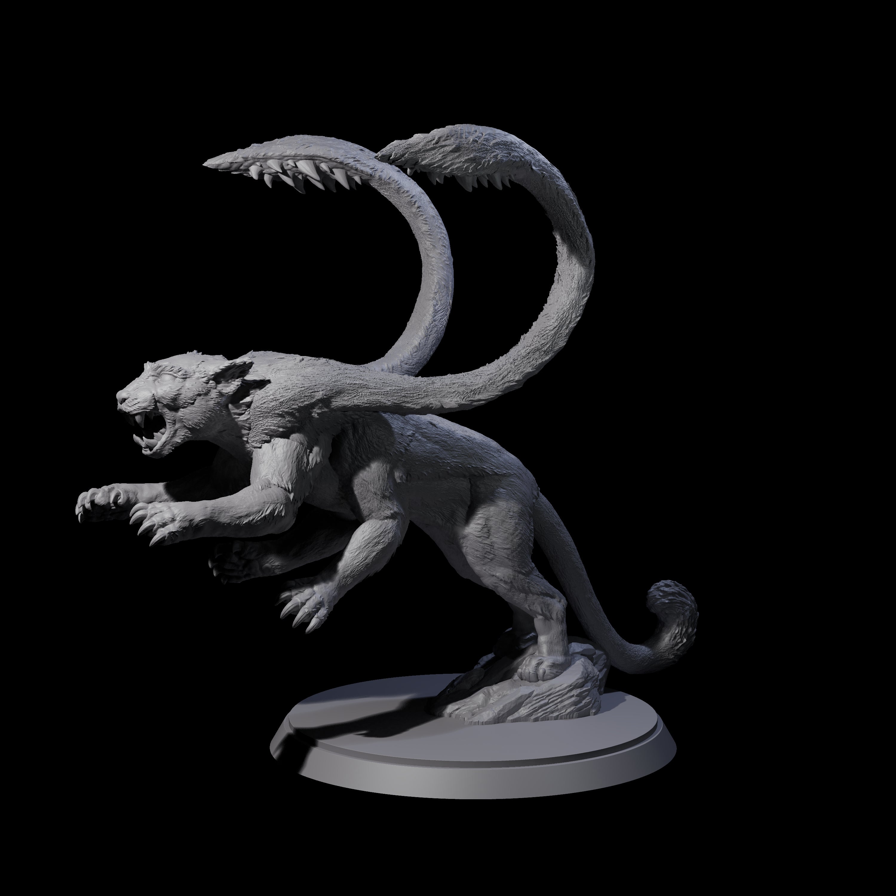 Hunting Displacer Beast B Miniature for Dungeons and Dragons, Pathfinder or other TTRPGs