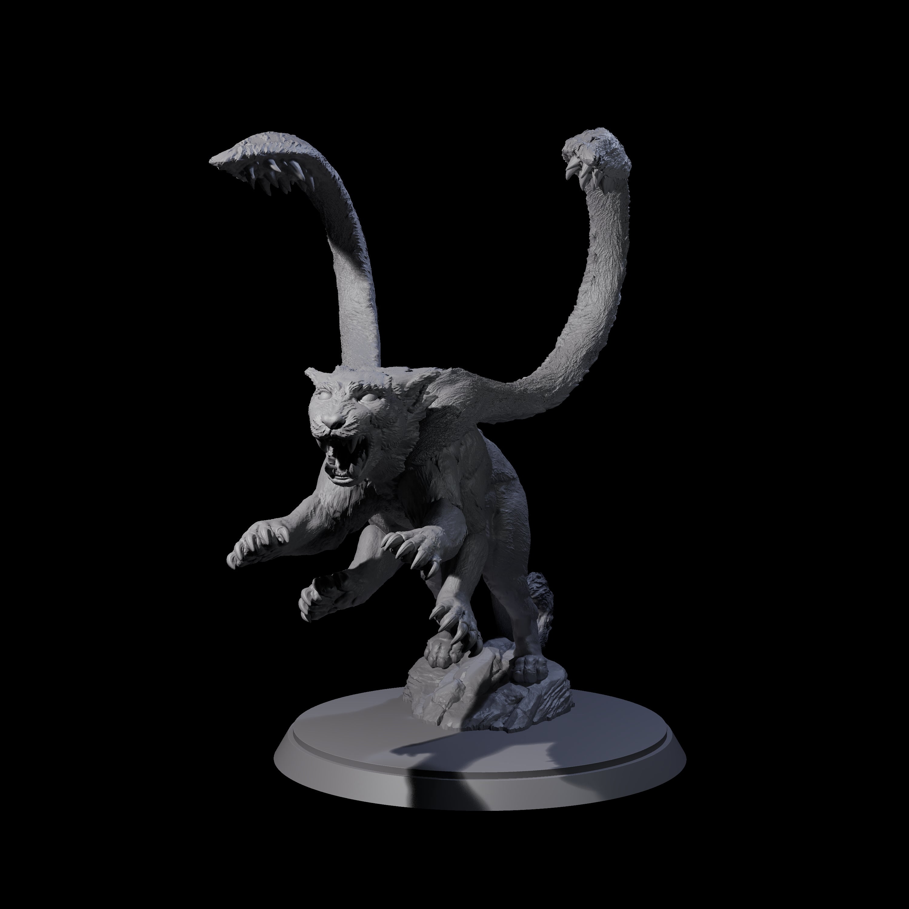 Hunting Displacer Beast B Miniature for Dungeons and Dragons, Pathfinder or other TTRPGs