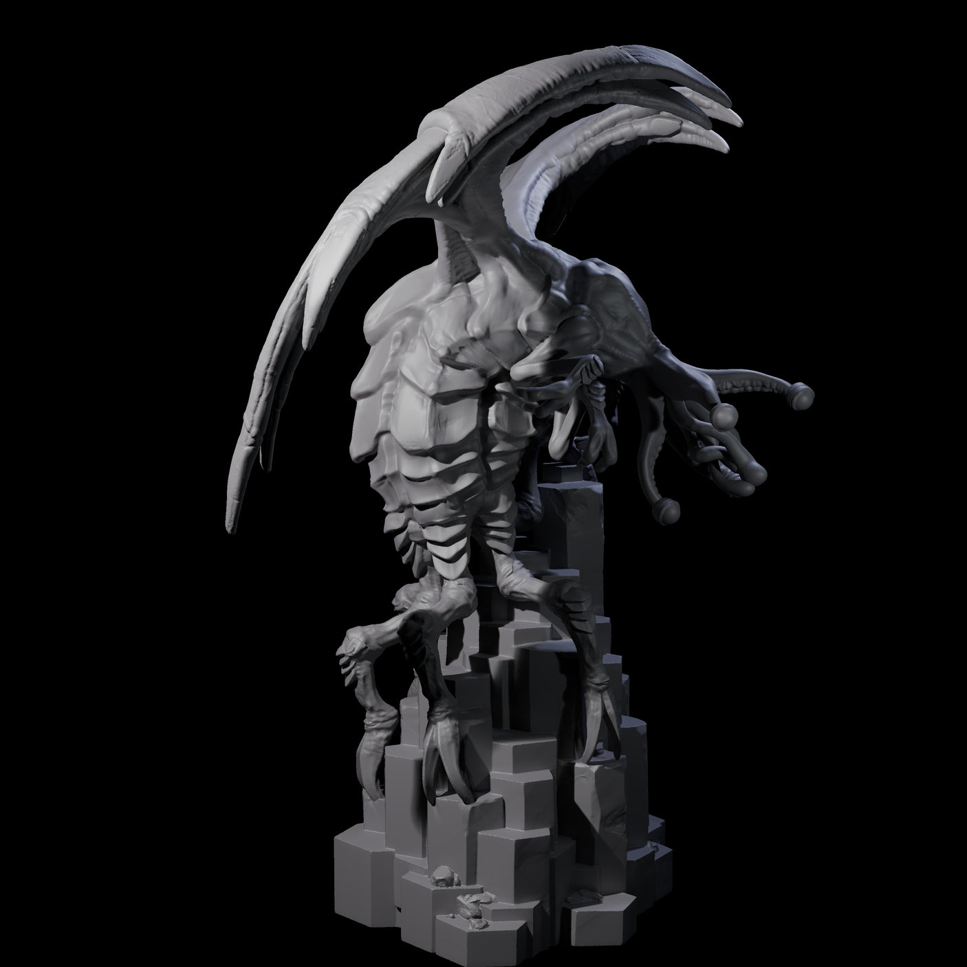 Hunting Eldritch Aberration B Miniature for Dungeons and Dragons, Pathfinder or other TTRPGs