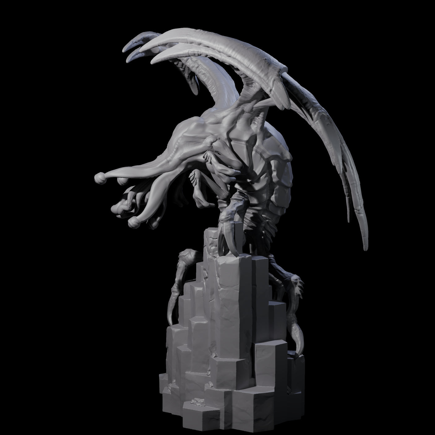 Hunting Eldritch Aberration B Miniature for Dungeons and Dragons, Pathfinder or other TTRPGs