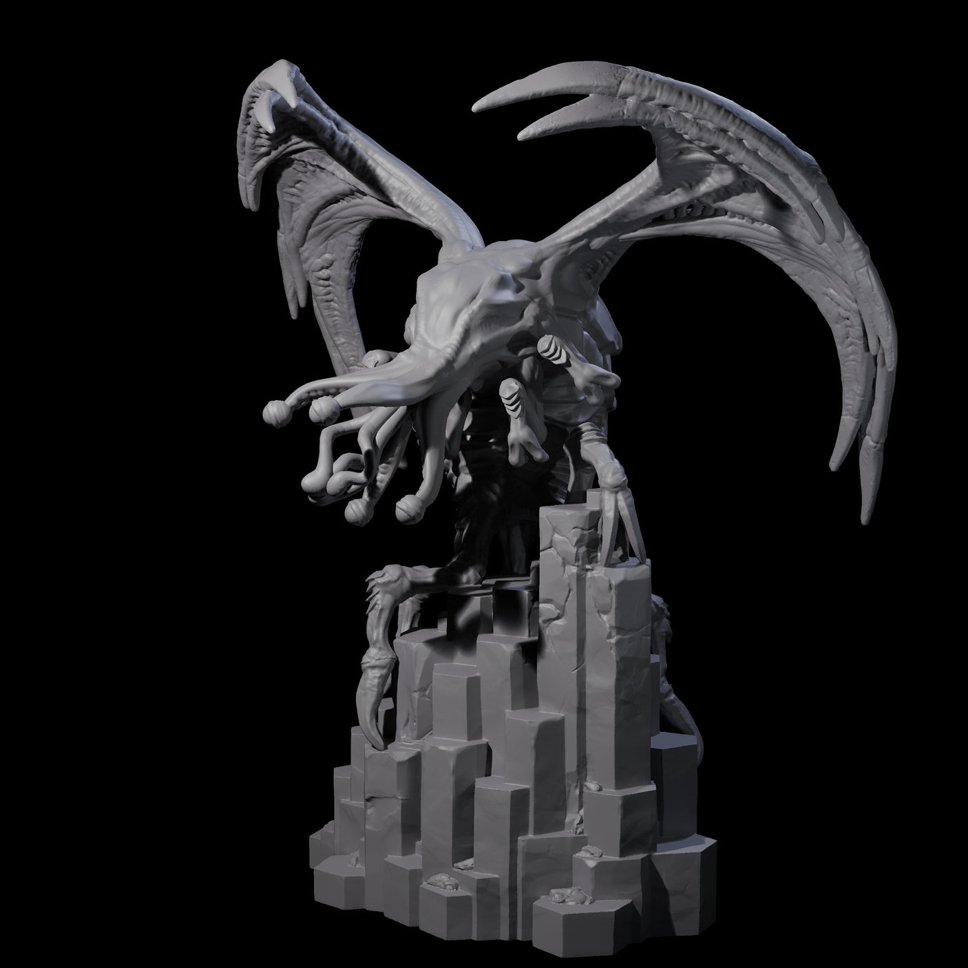 Hunting Eldritch Aberration B Miniature for Dungeons and Dragons, Pathfinder or other TTRPGs