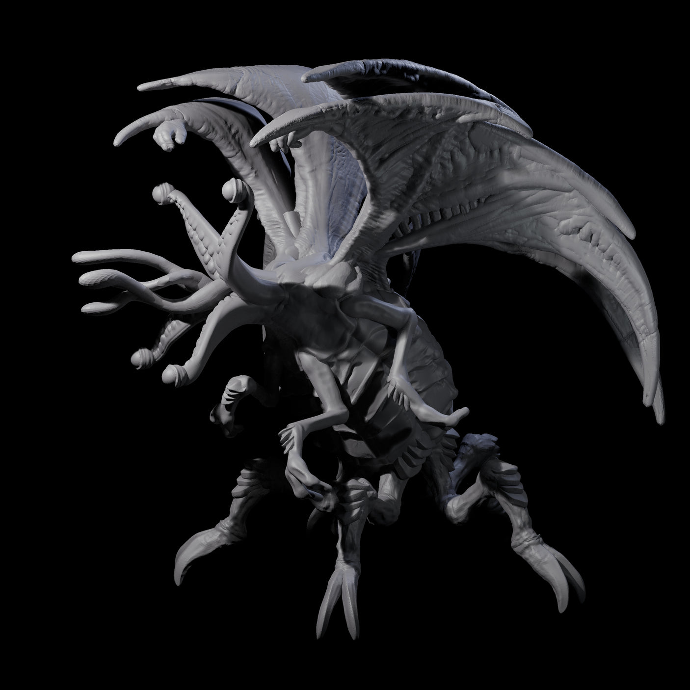 Hunting Eldritch Aberration C Miniature for Dungeons and Dragons, Pathfinder or other TTRPGs