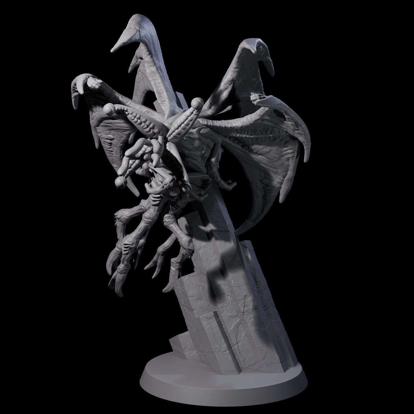 Hunting Eldritch Aberration D Miniature for Dungeons and Dragons, Pathfinder or other TTRPGs