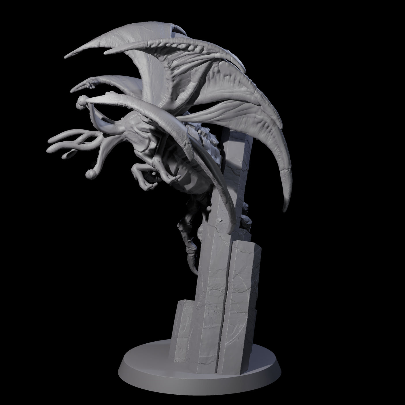 Hunting Eldritch Aberration D Miniature for Dungeons and Dragons, Pathfinder or other TTRPGs