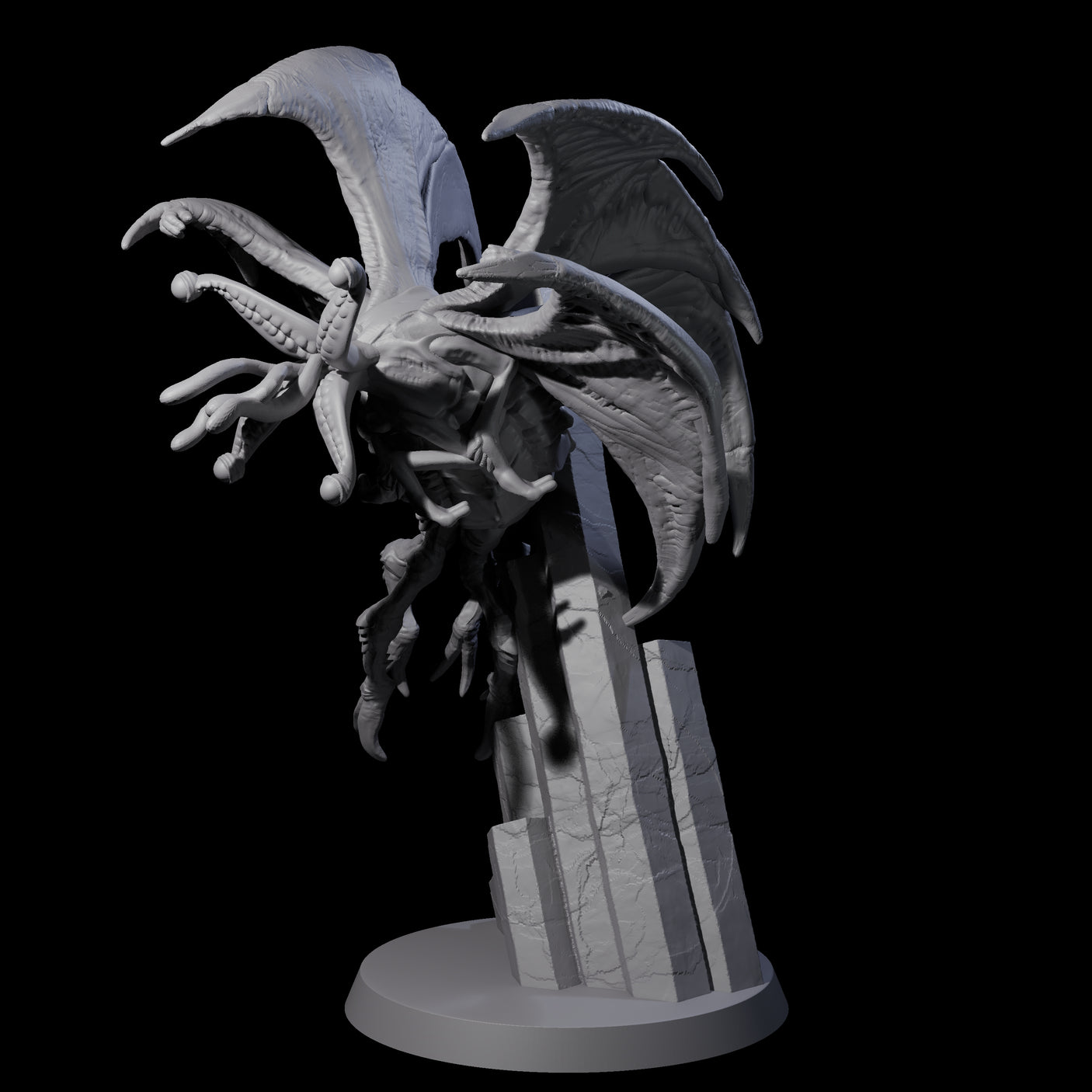 Hunting Eldritch Aberration D Miniature for Dungeons and Dragons, Pathfinder or other TTRPGs