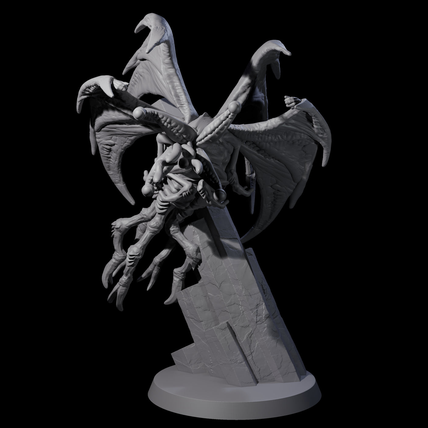 Hunting Eldritch Aberration D Miniature for Dungeons and Dragons, Pathfinder or other TTRPGs
