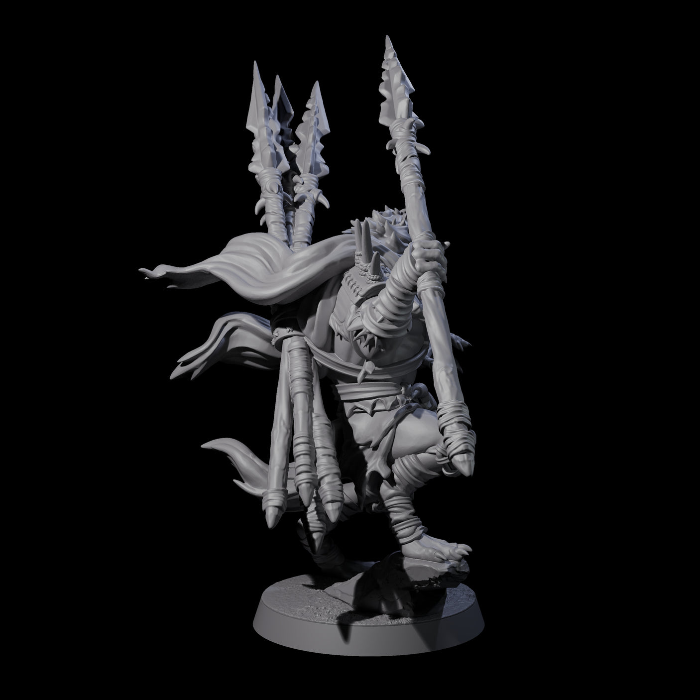 Hunting Gnoll Stalker B Miniature for Dungeons and Dragons, Pathfinder or other TTRPGs