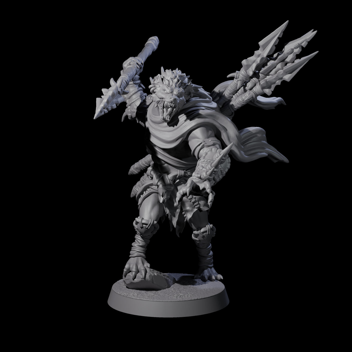 Hunting Gnoll Stalker C Miniature for Dungeons and Dragons, Pathfinder or other TTRPGs