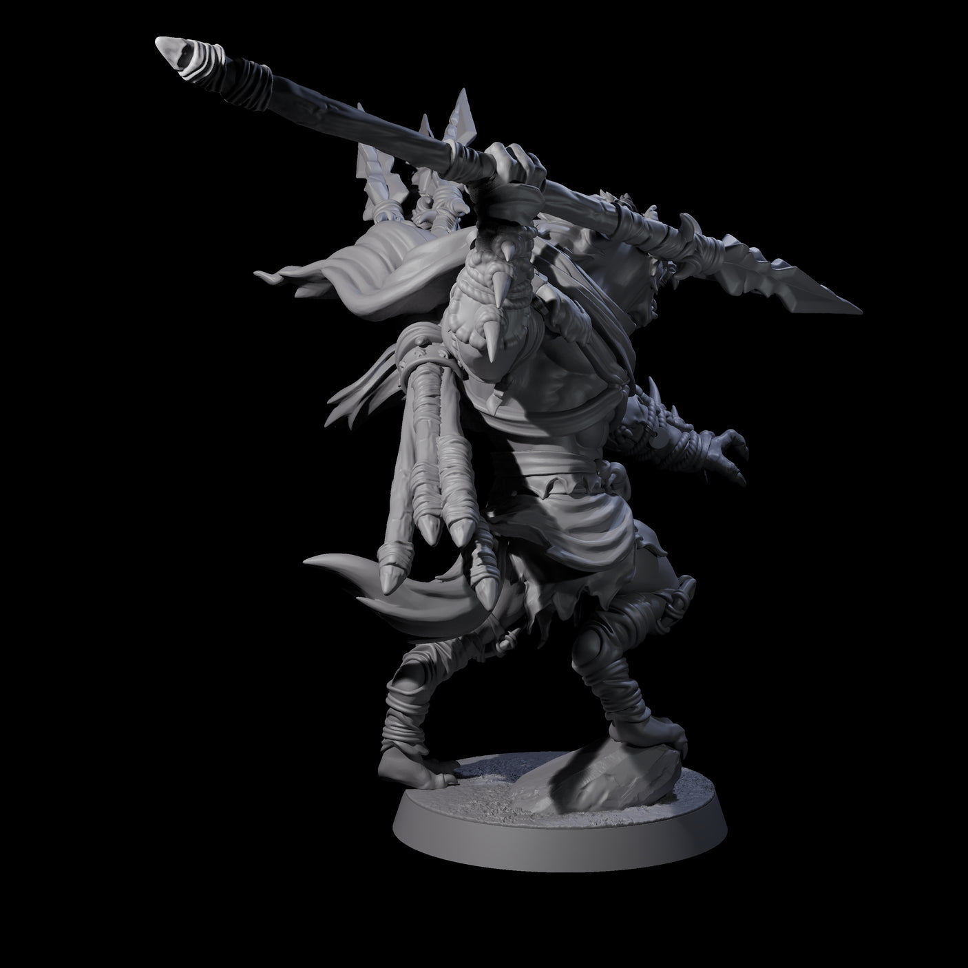 Hunting Gnoll Stalker C Miniature for Dungeons and Dragons, Pathfinder or other TTRPGs