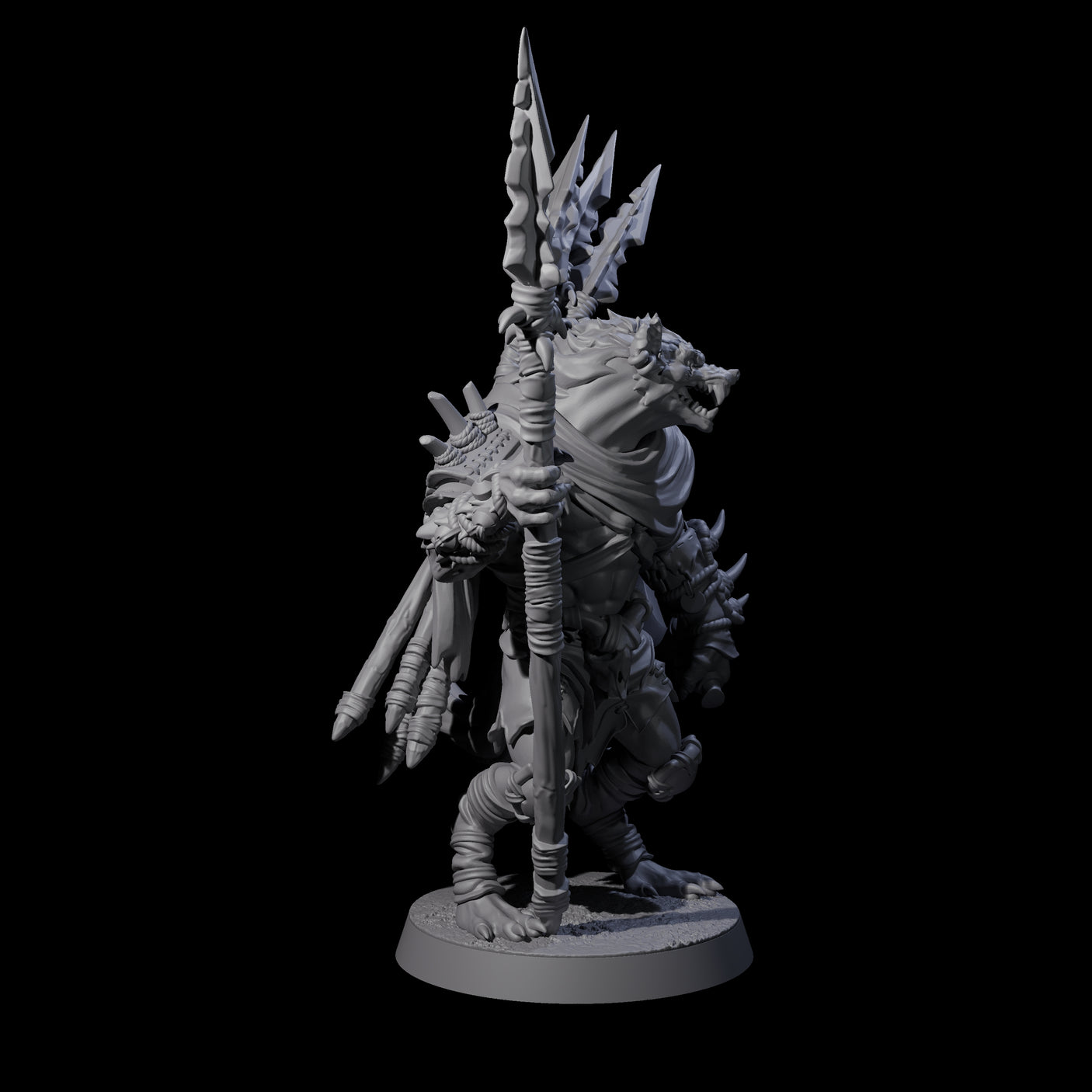 Hunting Gnoll Stalker E Miniature for Dungeons and Dragons, Pathfinder or other TTRPGs