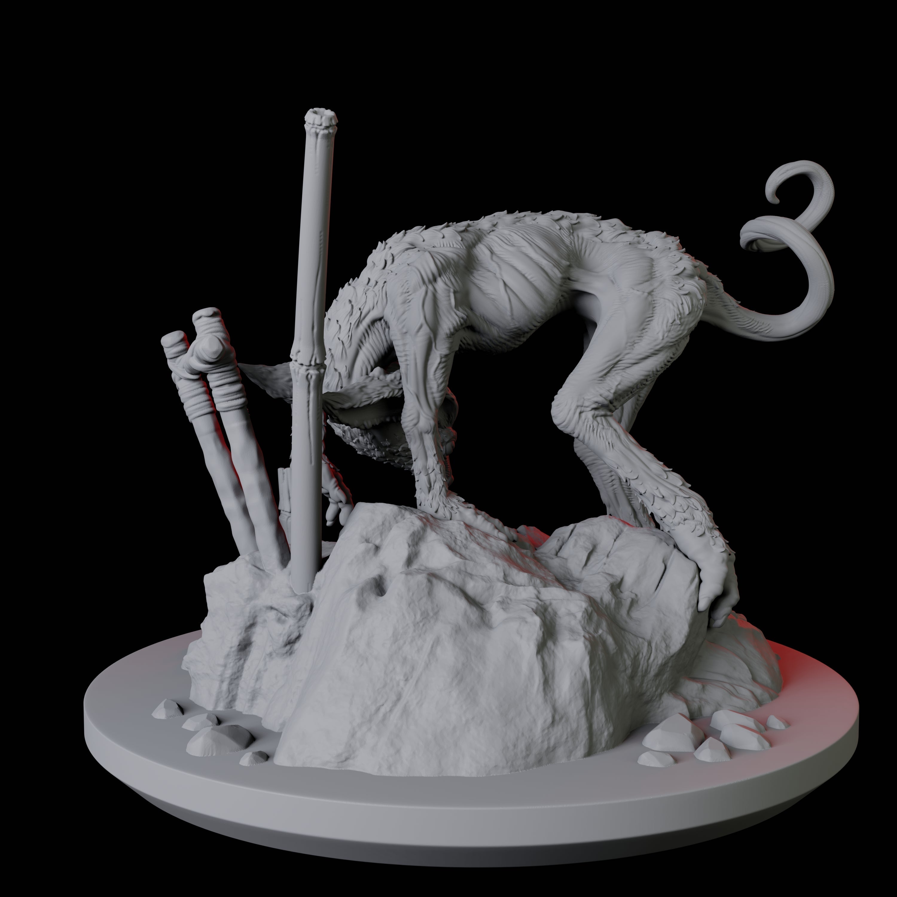 Hunting Sigbin Miniature for Dungeons and Dragons, Pathfinder or other TTRPGs
