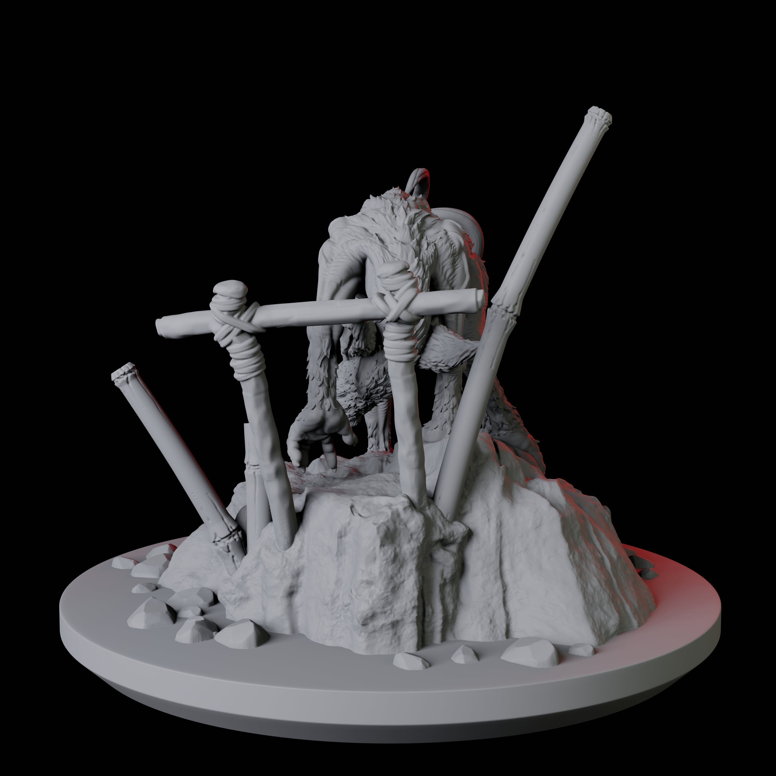 Hunting Sigbin Miniature for Dungeons and Dragons, Pathfinder or other TTRPGs