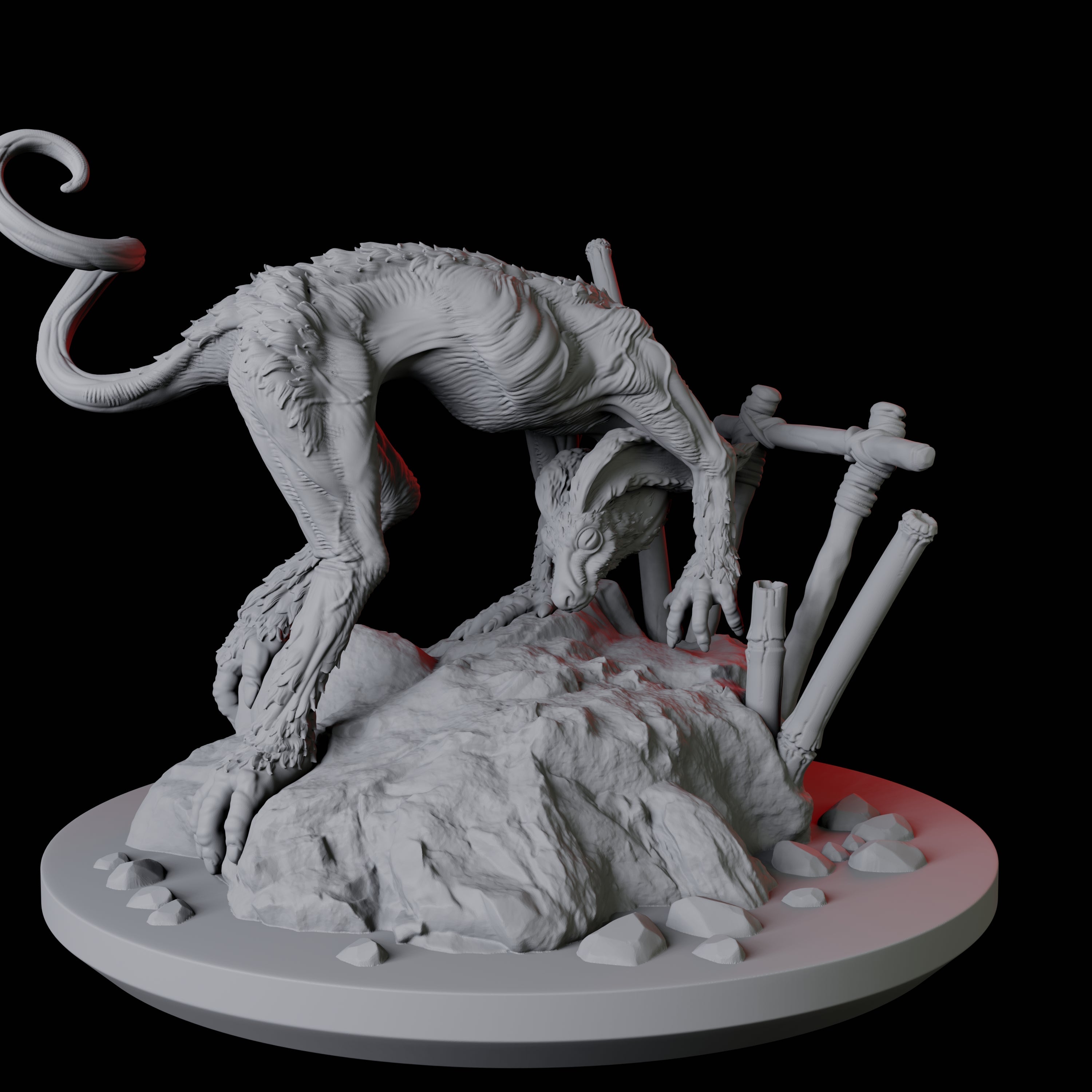 Hunting Sigbin Miniature for Dungeons and Dragons, Pathfinder or other TTRPGs